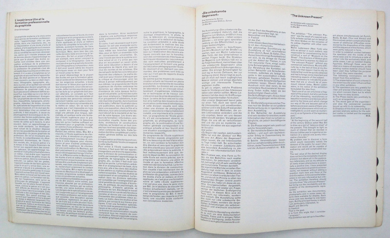 Neue Grafik / New Graphic Design / Graphisme actual / Issue 1, September, 1958