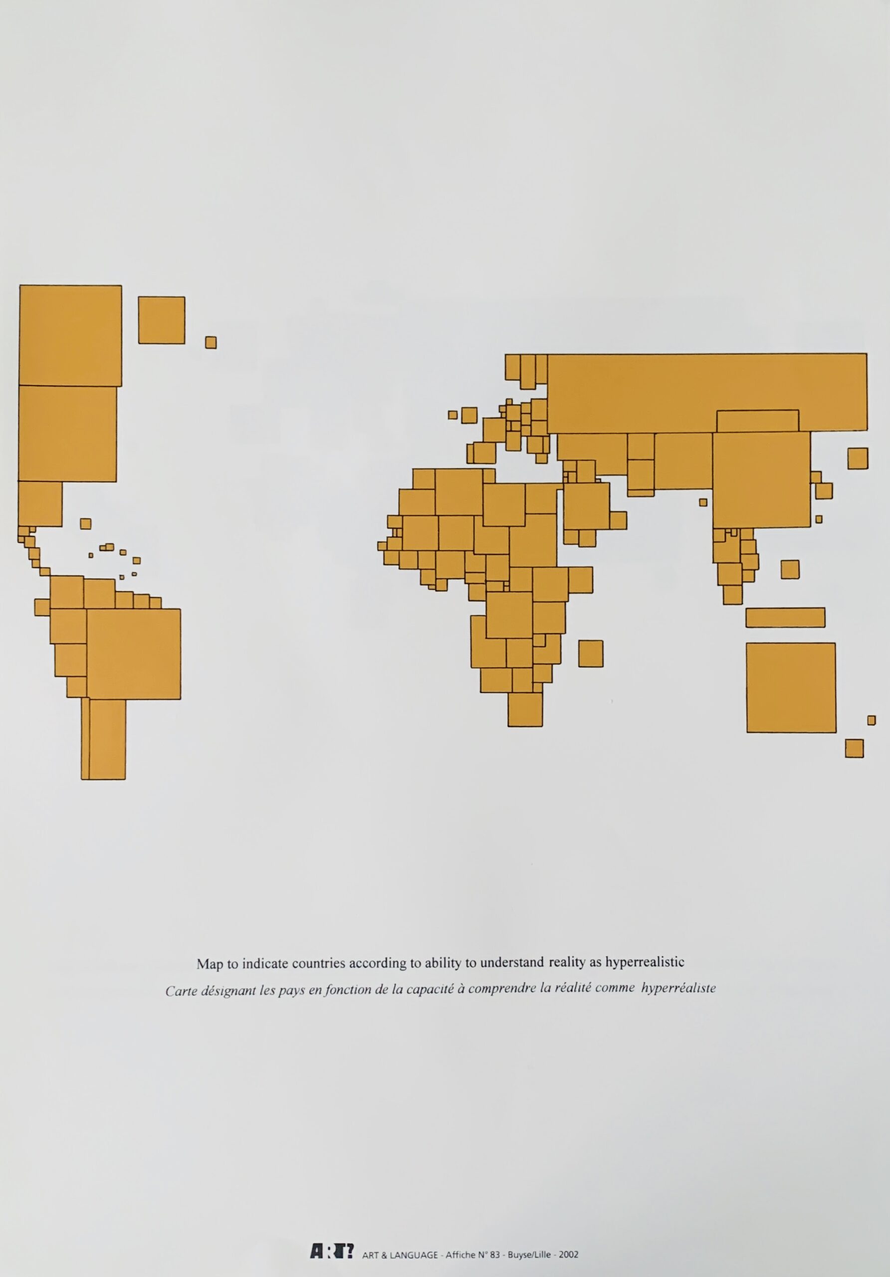 Art & Language: Map to indicate..., Edition of 50 (58 x 35 cm) 2002.