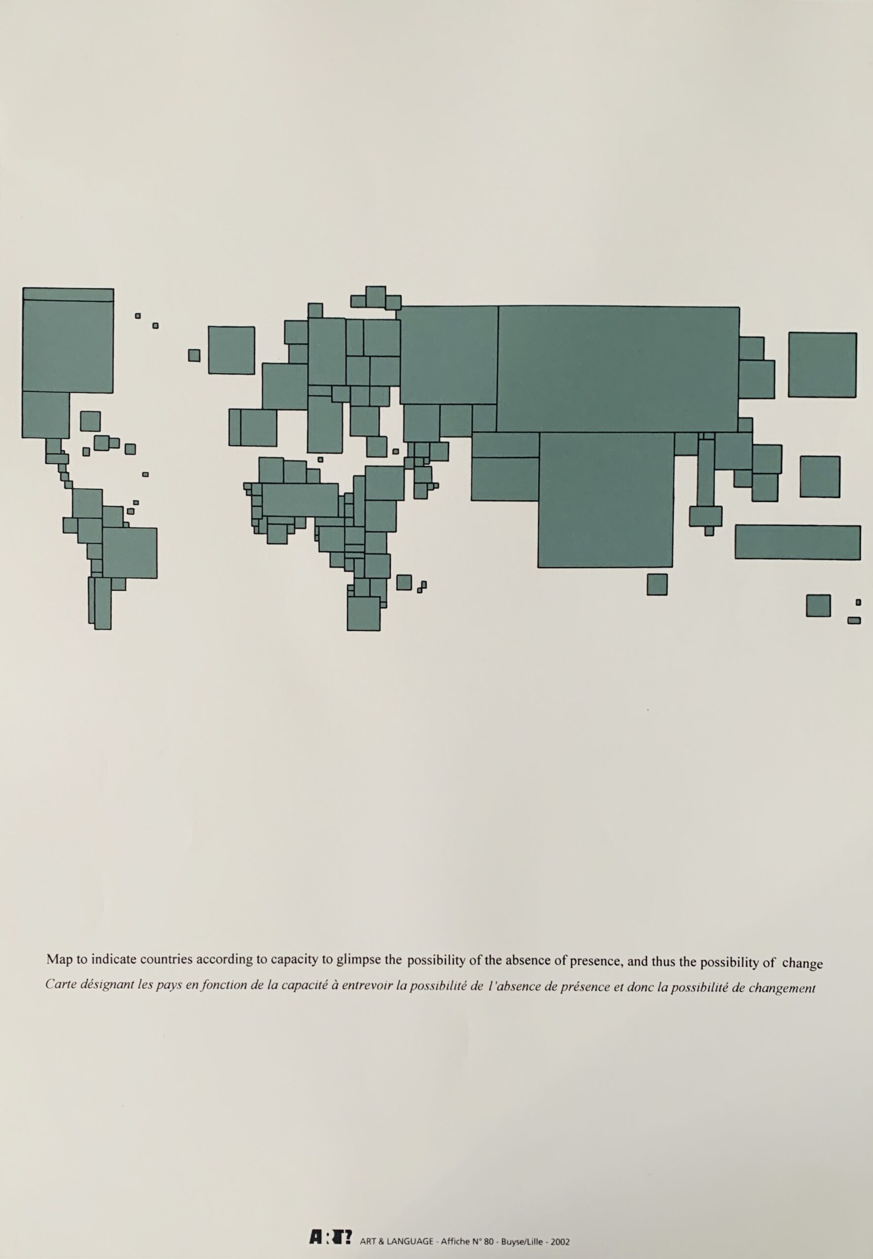Art & Language: Map to indicate..., Edition of 50 (58 x 35 cm) 2002.