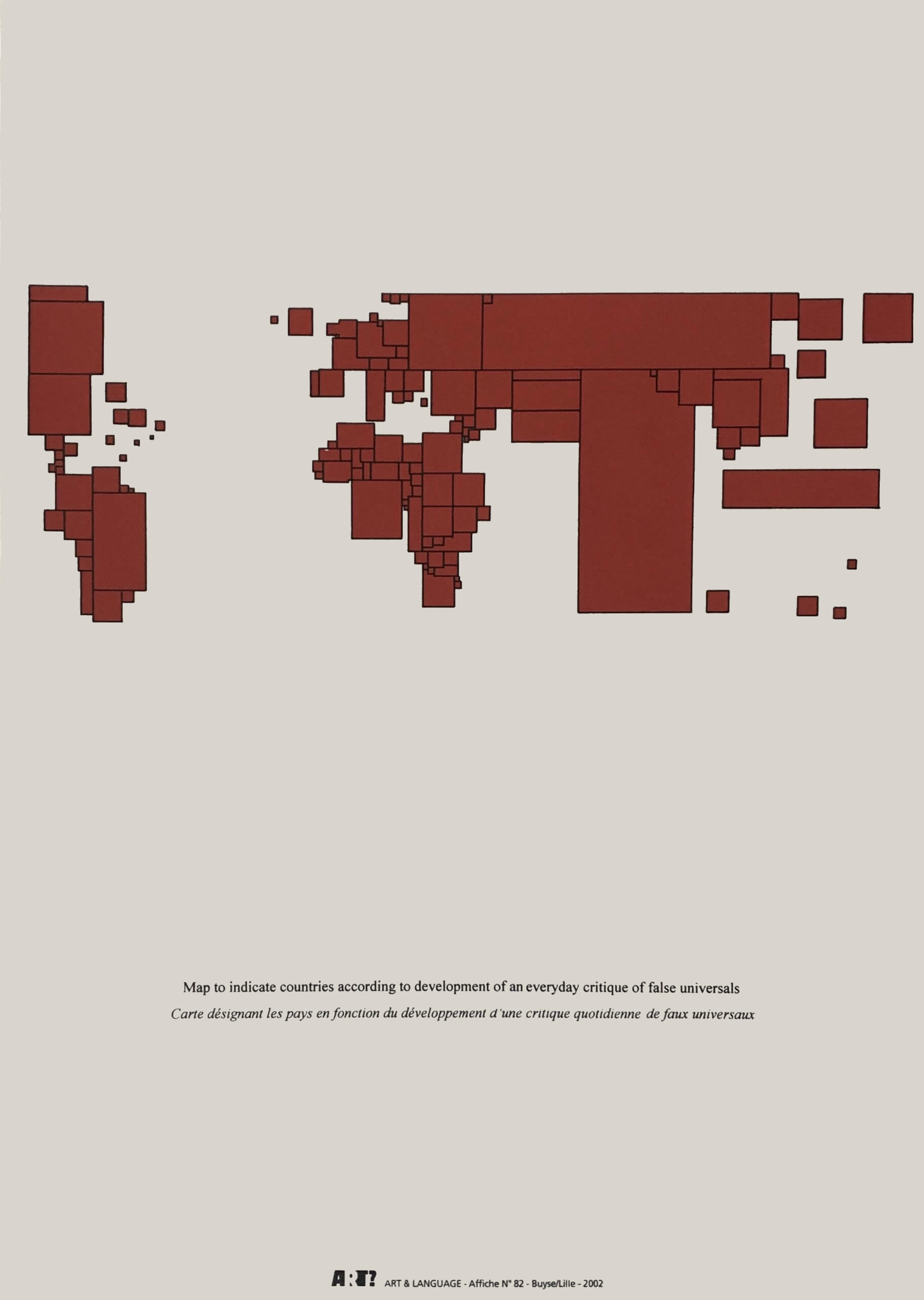 Art & Language: Map to indicate..., Edition of 50 (58 x 35 cm) 2002.