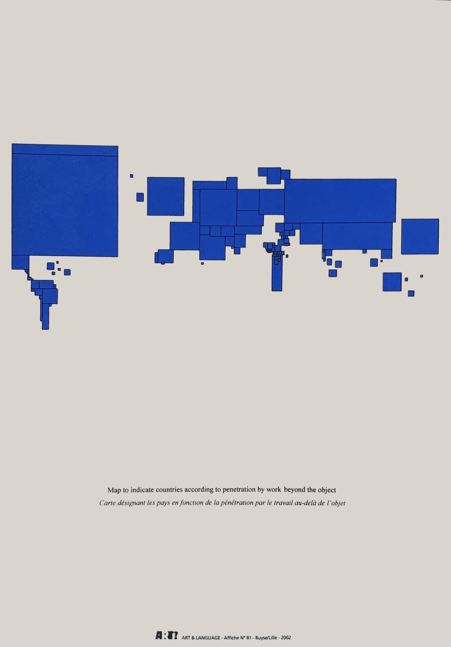 Art & Language: Map to indicate..., Edition of 50 (58 x 35 cm) 2002.