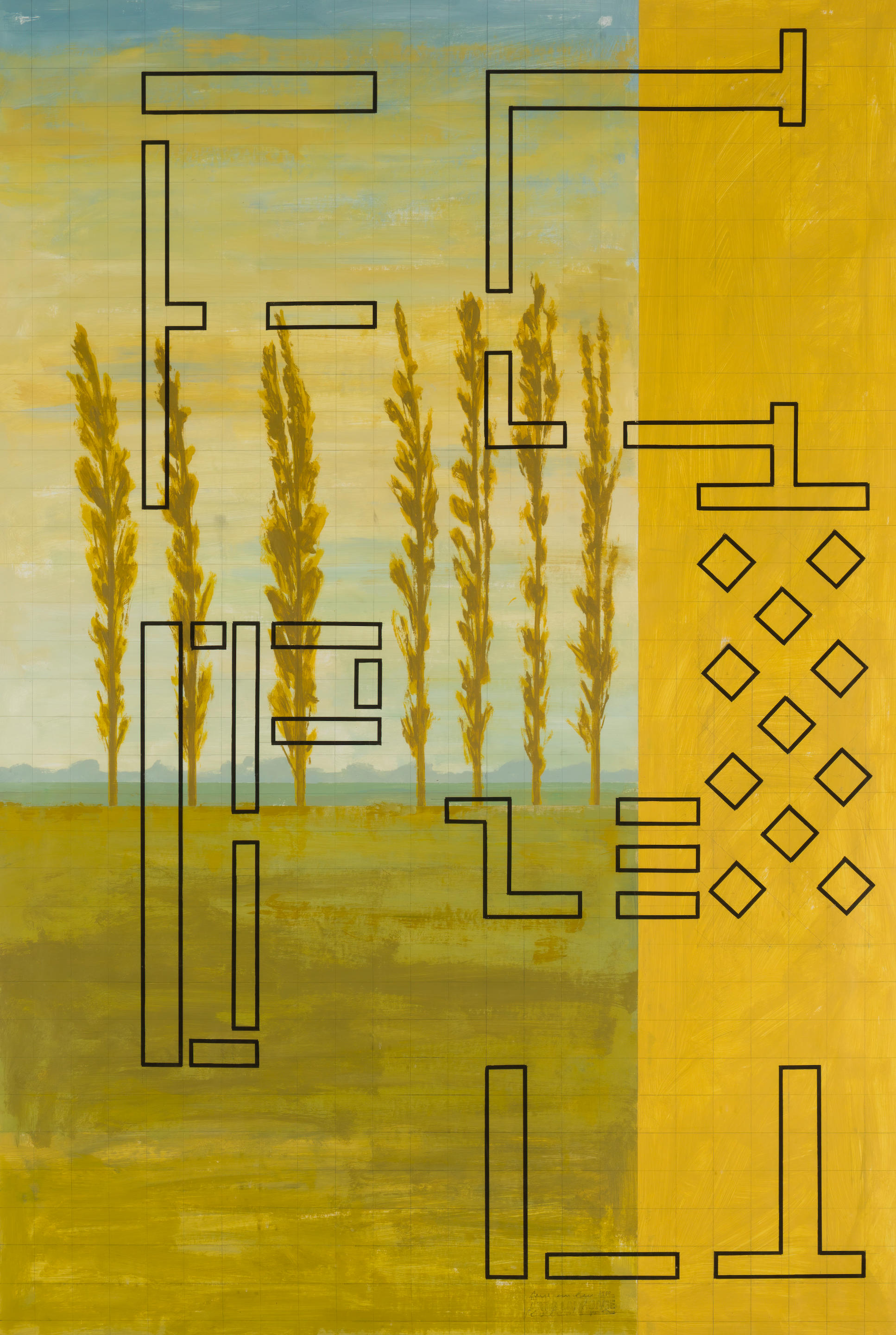 Art & Language: Study for Hostage br, (196 x 138 cm) 1991.