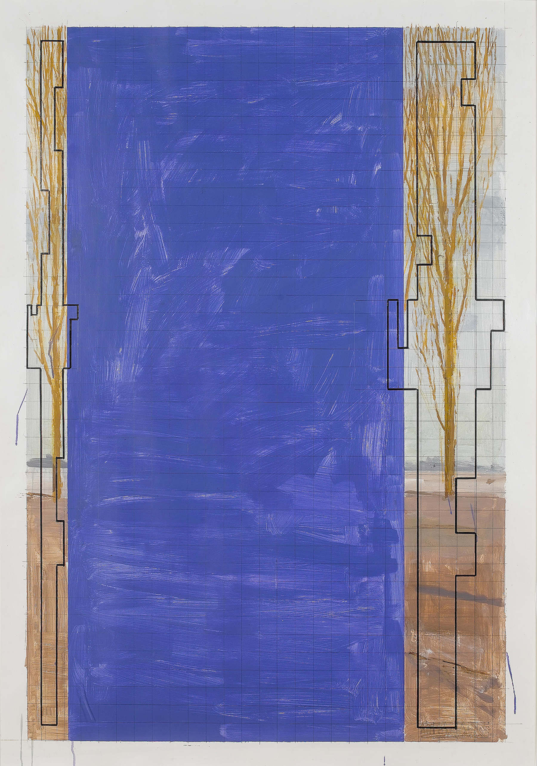 Art & Language: Study for Hostage 48, (130 x 89 cm) 1990.