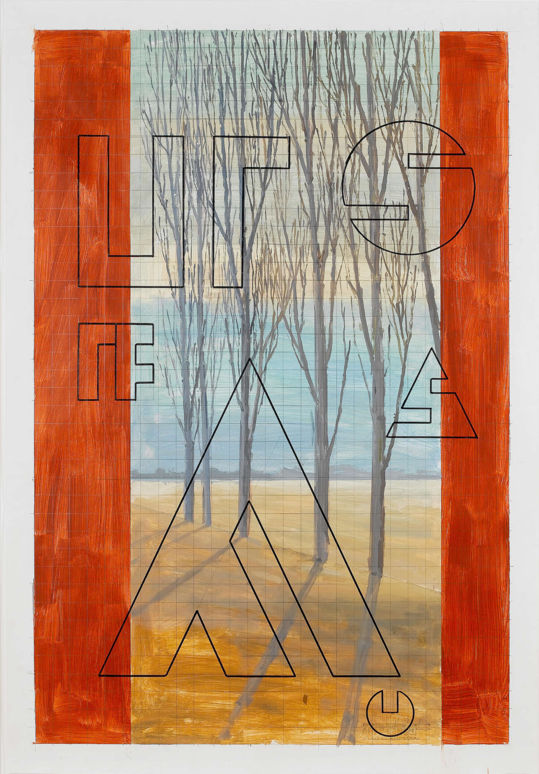 Art & Language: Study for Hostage 53, (130 x 89.5 cm) 1990.