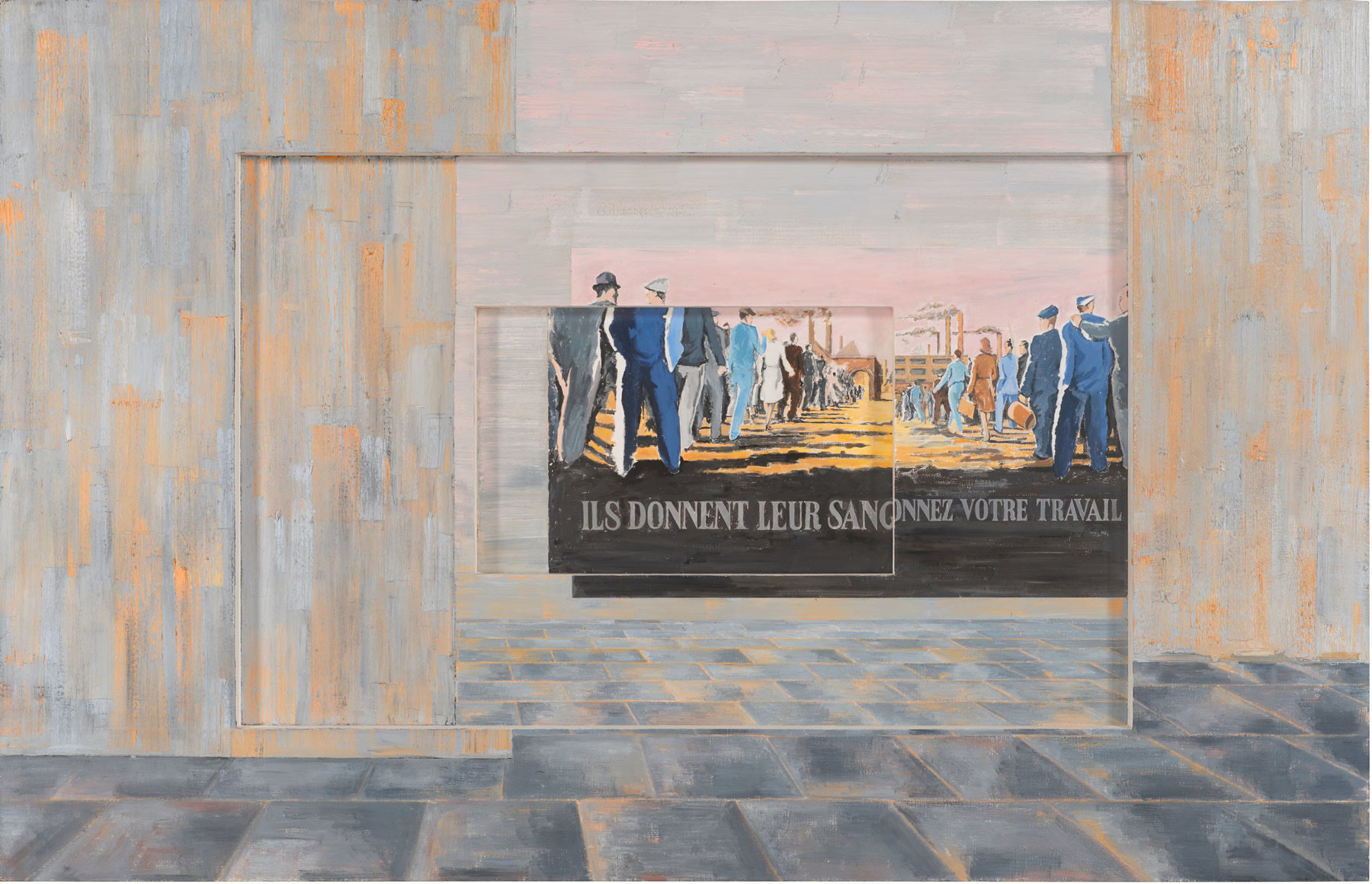 Art & Language: Index: Incident in a Museum II, (173.4 x 270.5 x 11.4 cm) 1986–1987.