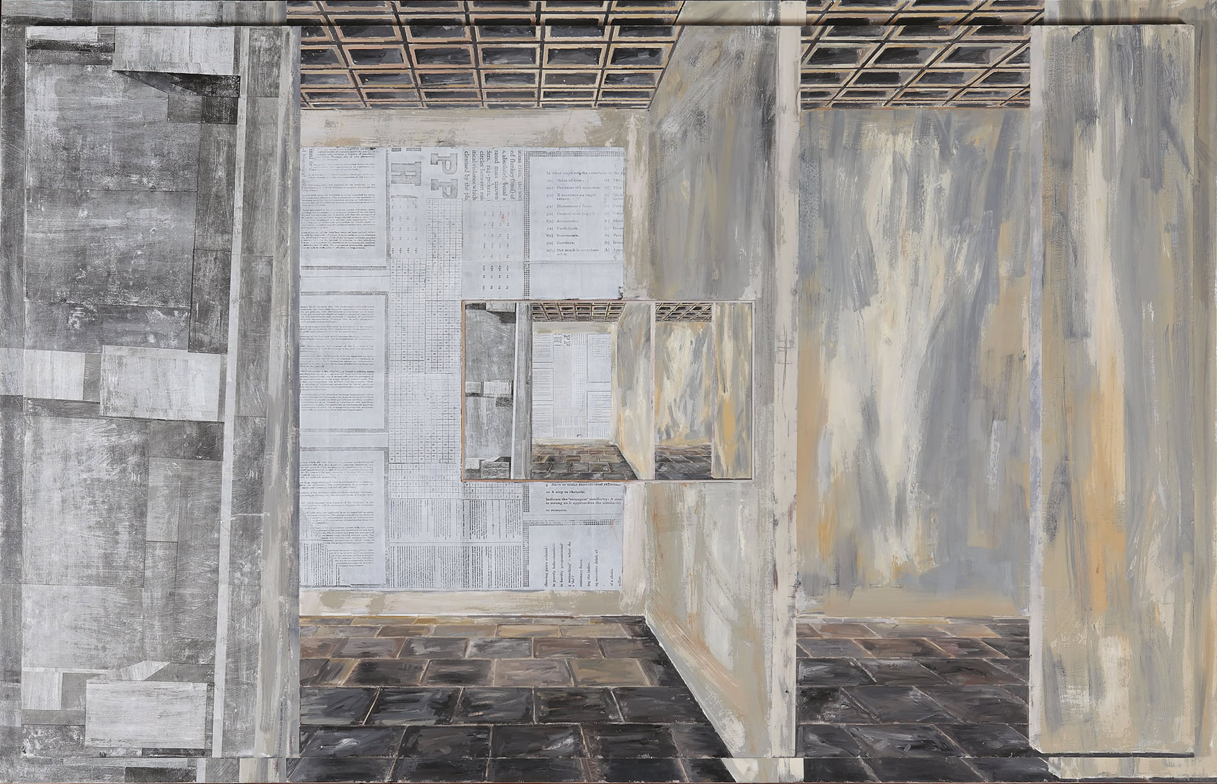 Art & Language: Index: Incident in a Museum V, (176 x 273.5 x 8 cm) 1985.