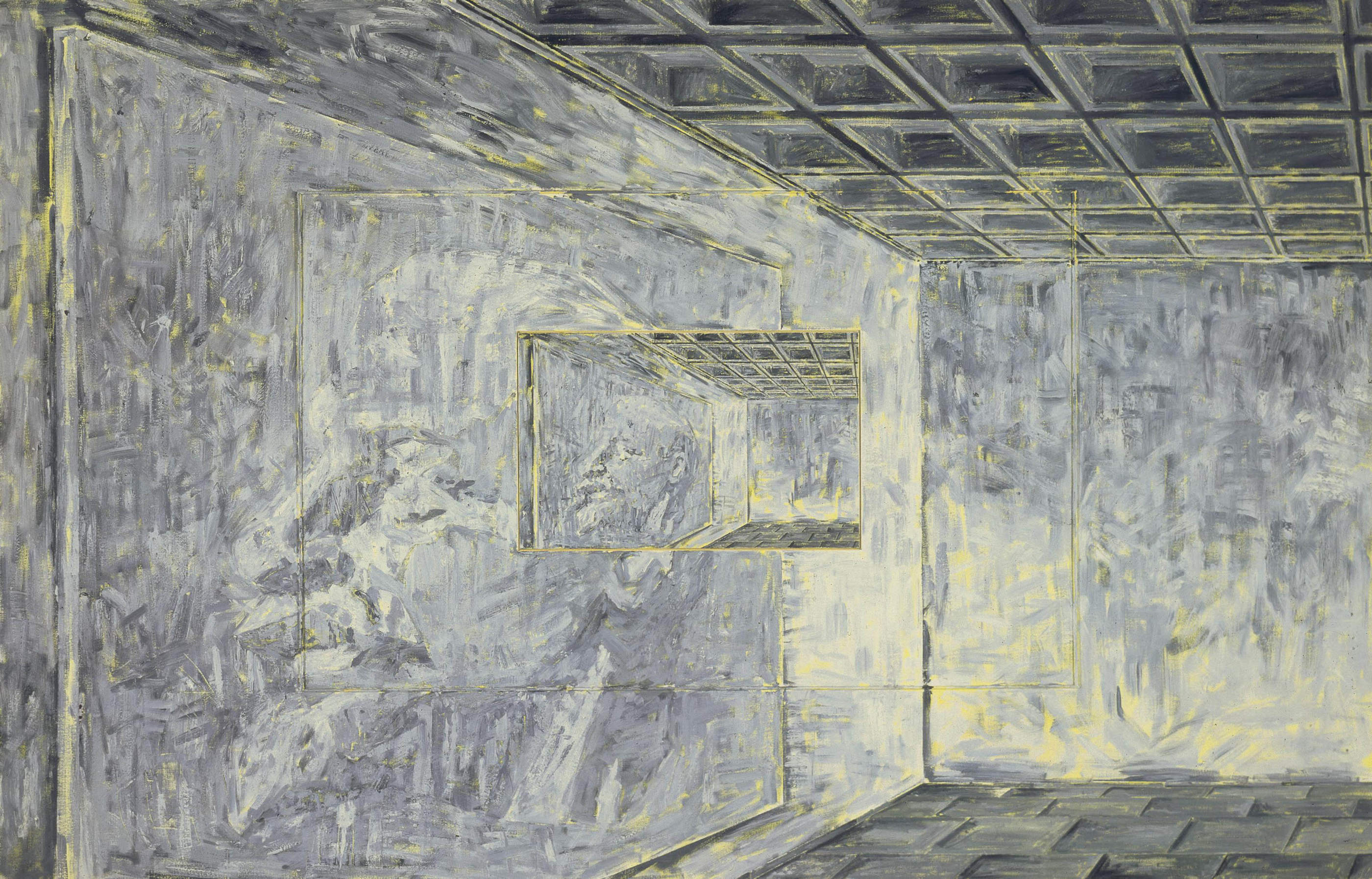 Art & Language: Incident in a Museum VI, (173.8 x 271 cm) 1986.