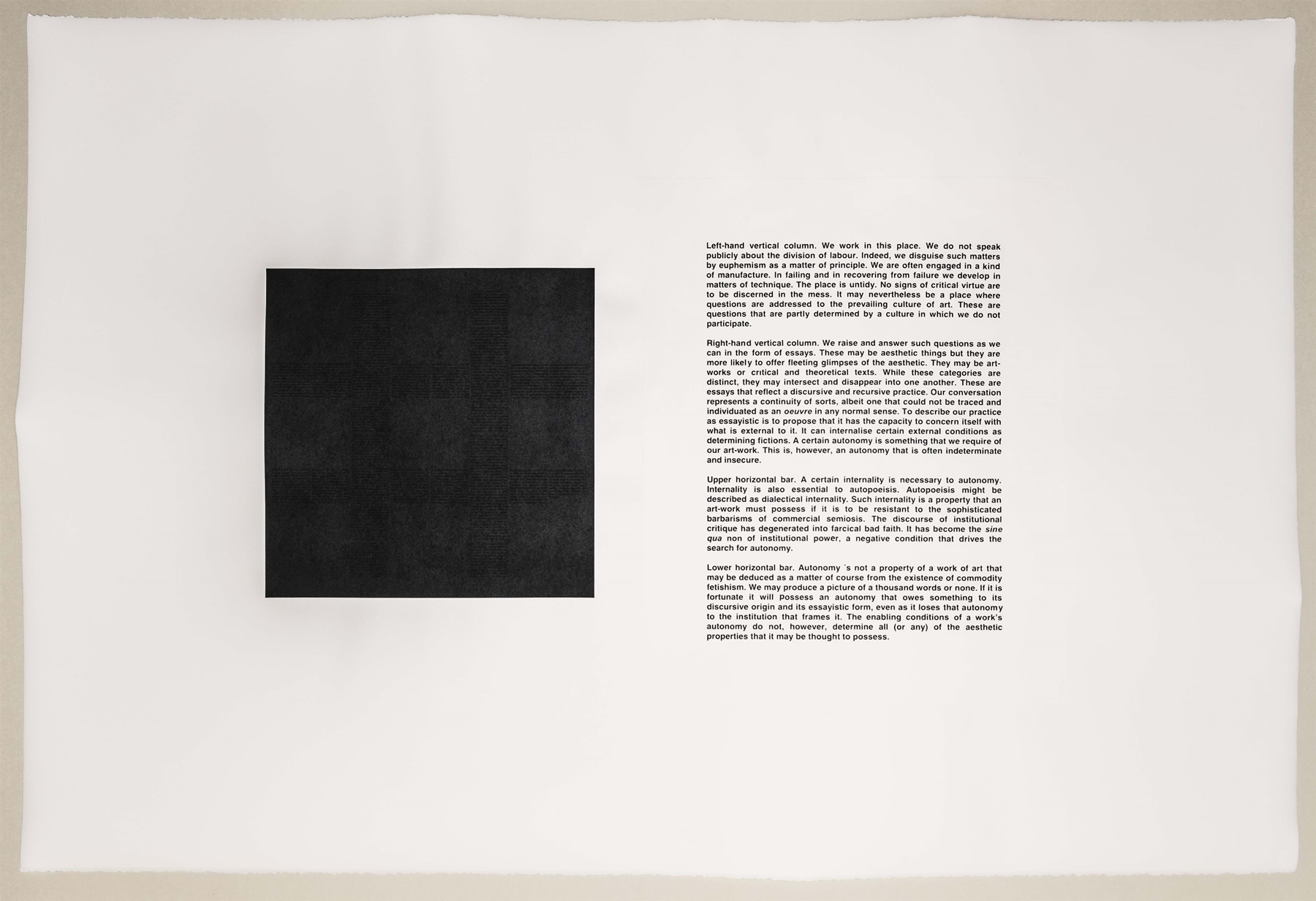 Art & Language: These Scenes, Edition 12 + 2 H.C. (120.4 x 81 cm) 2016.