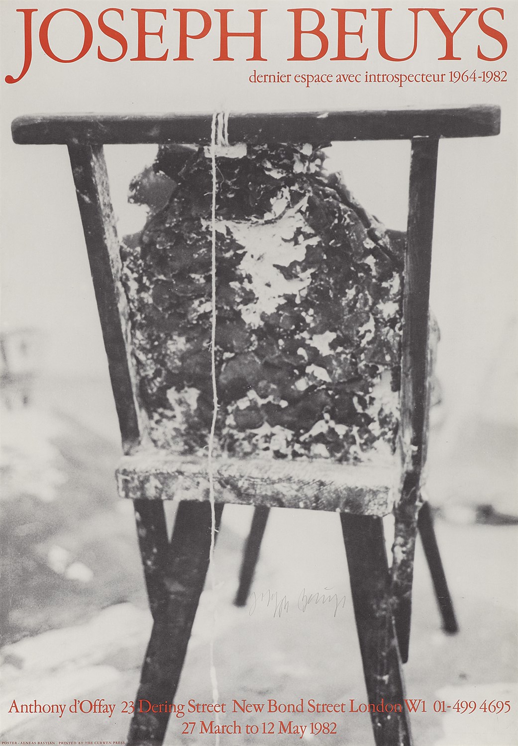Joseph Beuys: dernier espace avec introspecteur 1964–1982. Anthony d'Offay Gallery London. 1982