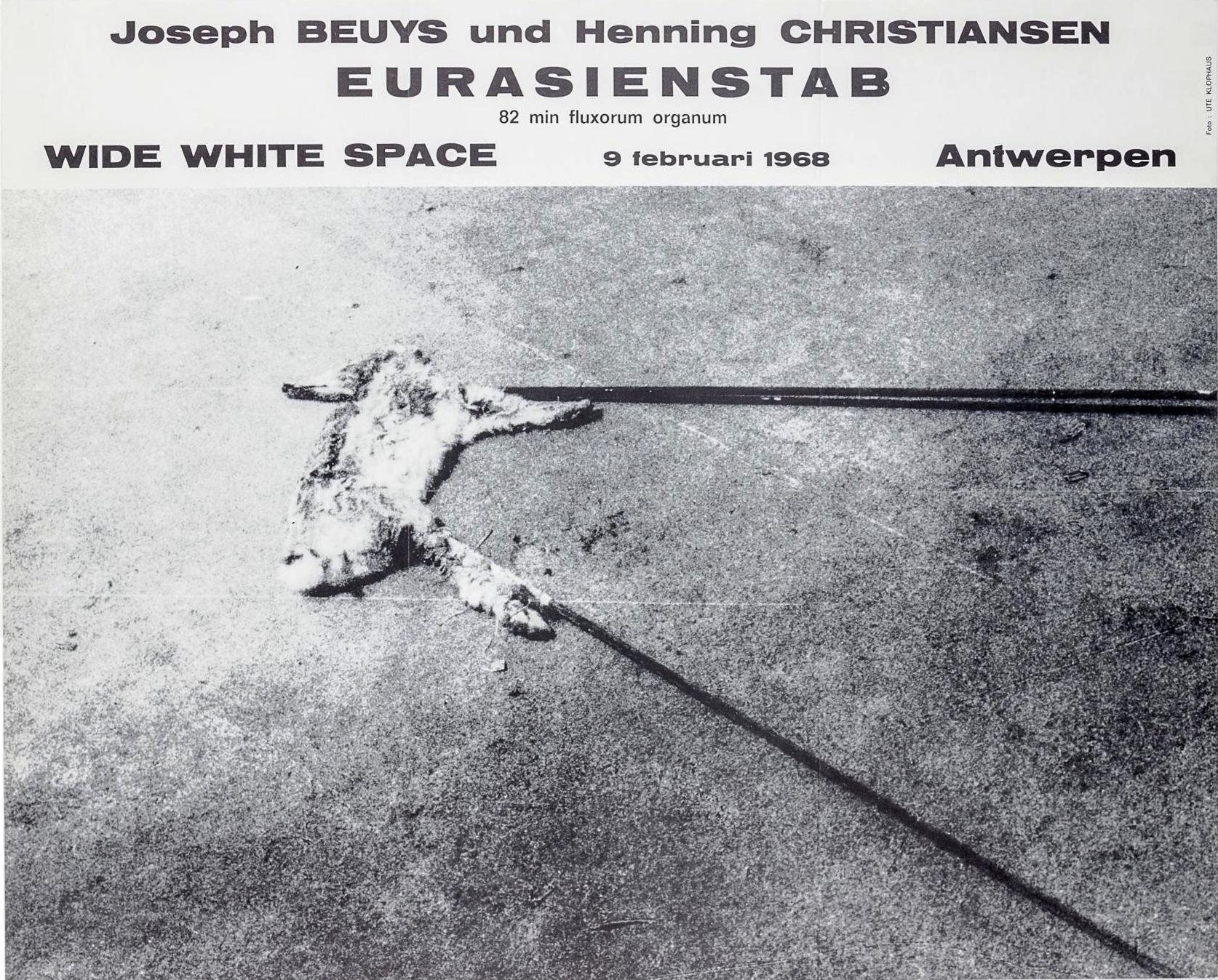 Joseph Beuys und Henning Christiansen. Eurasienstab. 1968