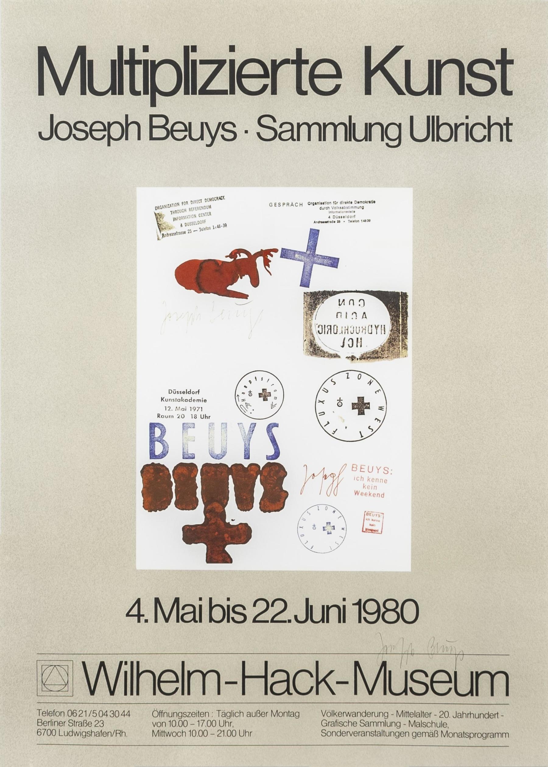 Joseph Beuys: Multiplizierte Kunst. Wilhelm-Hack-Museum. 1980