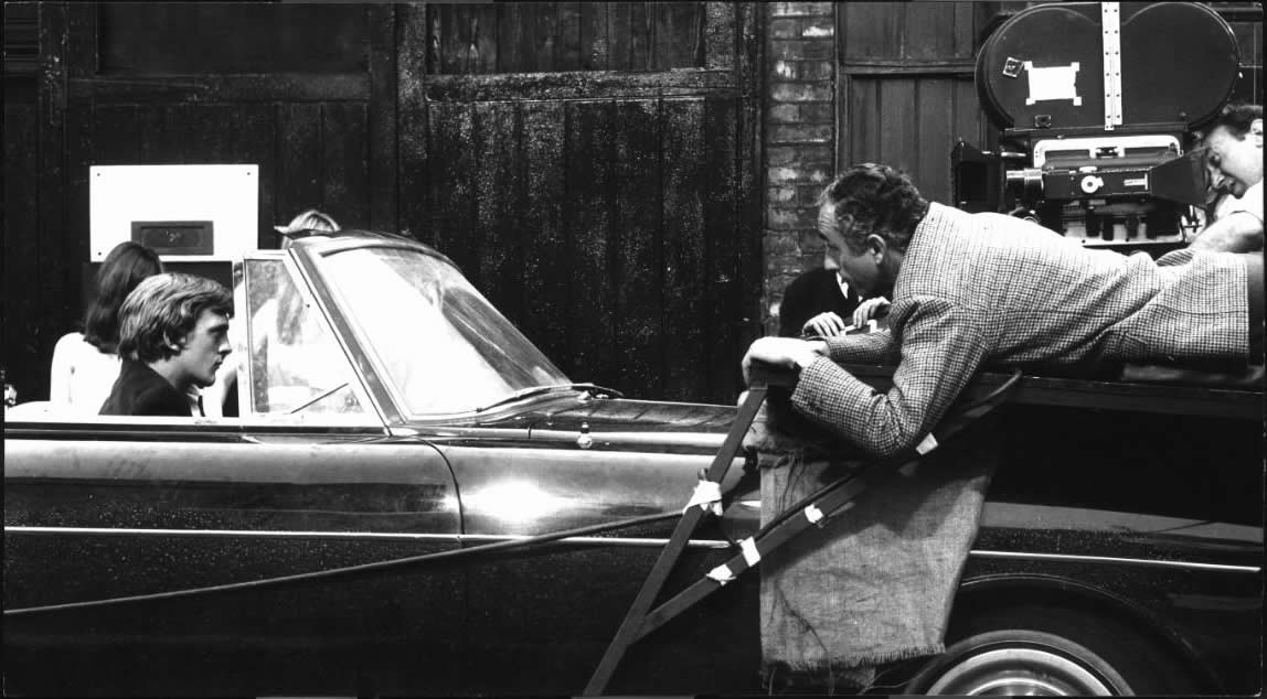 Blow-Up (1966), David Hemmings, Michelangelo Antonioni, production still, Tazio Secchiaroli.