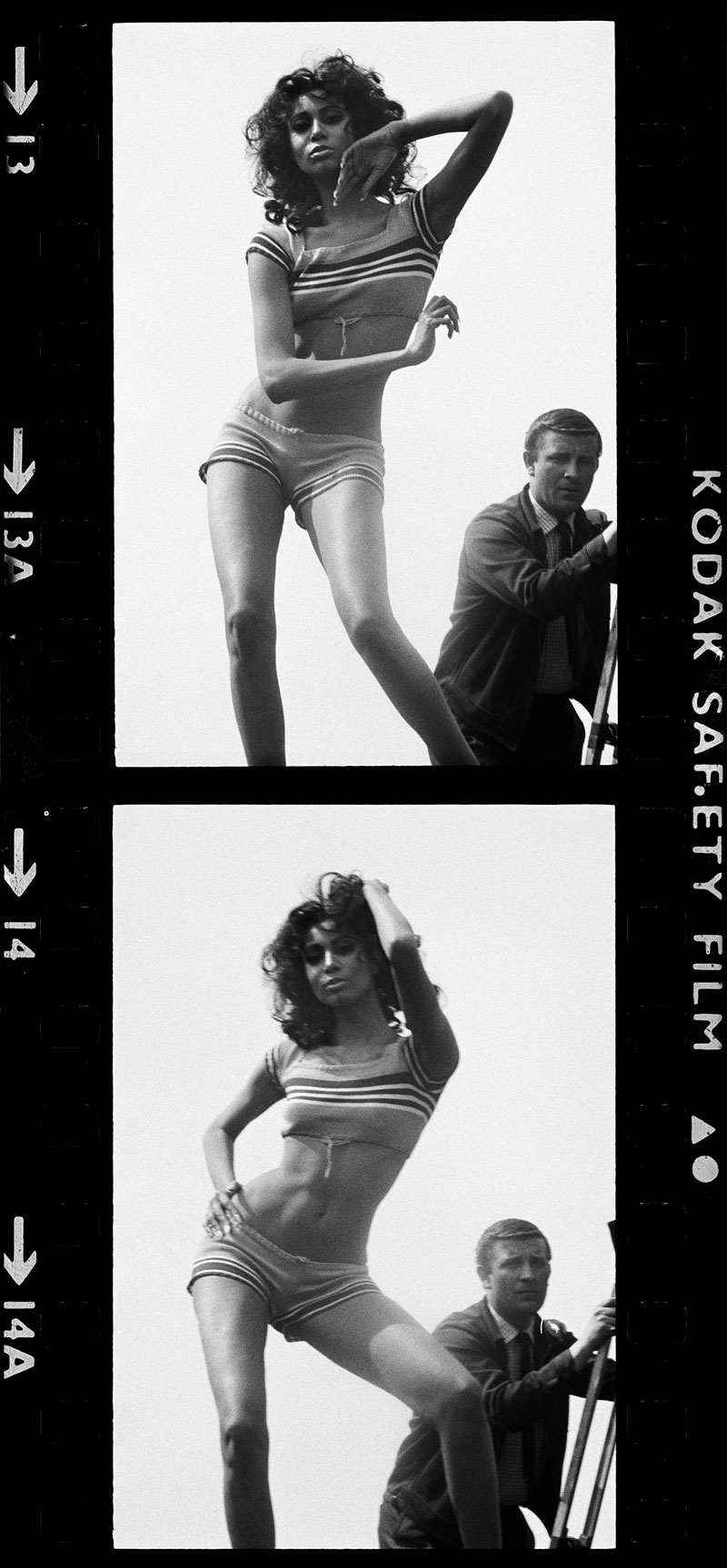 Blow-Up (1966), Donyale Luna, contact strip, David Montgomery.