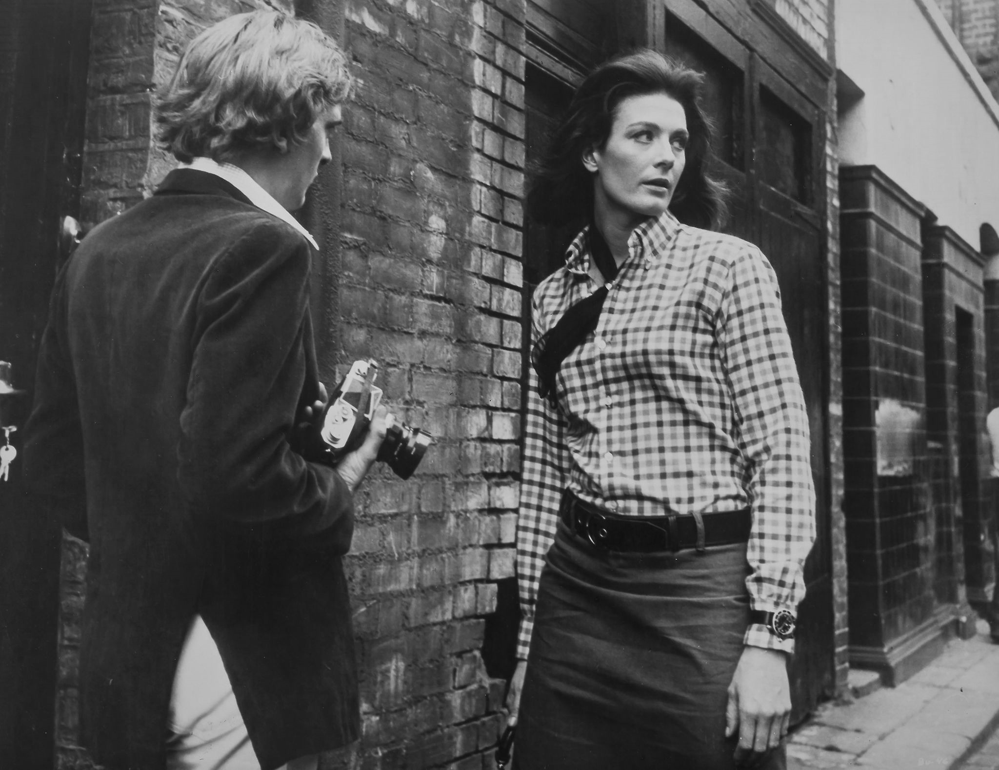 Blow-Up, David Hemmings, Vanessa Redgrave, production still, 1966