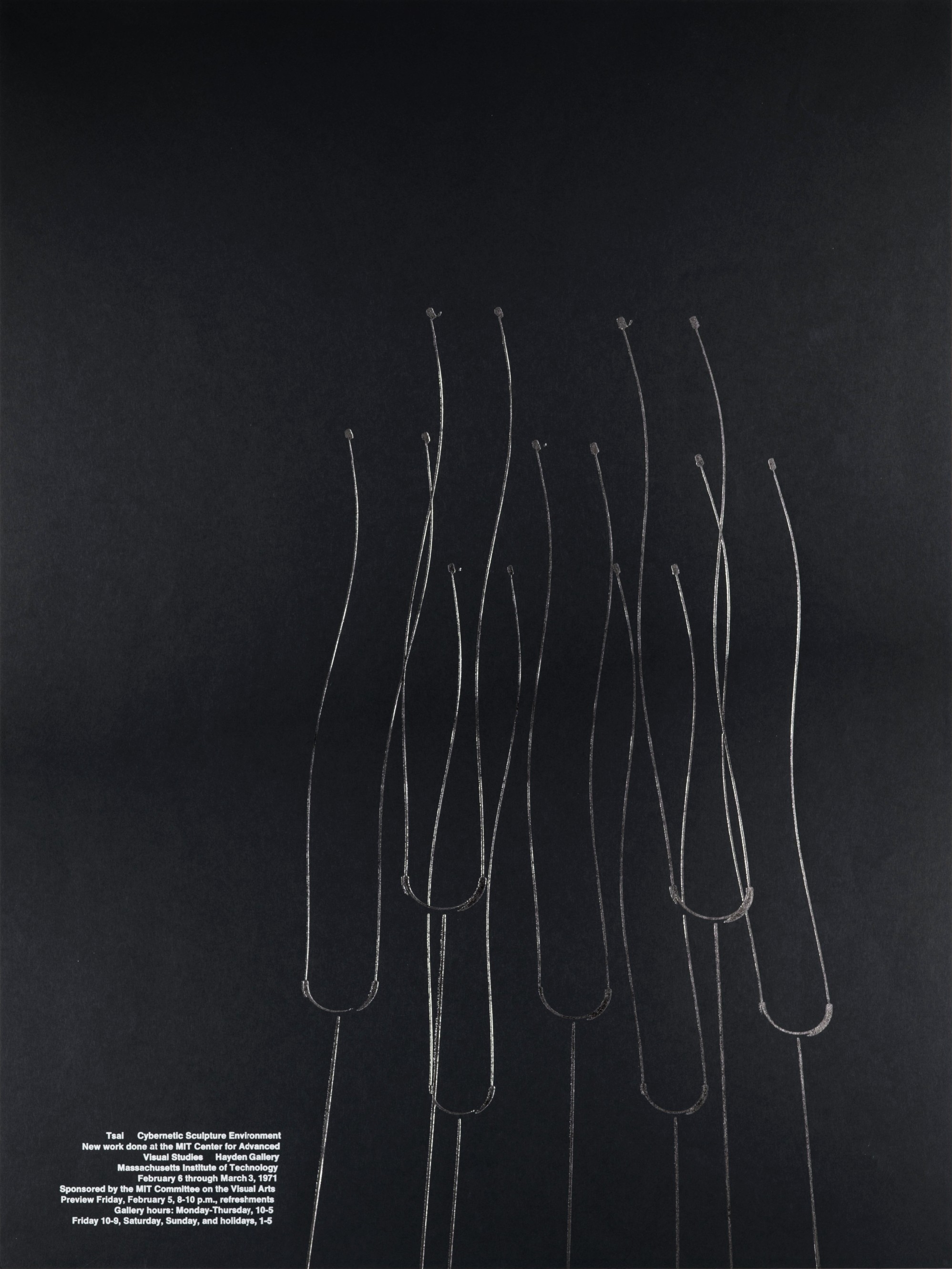 Jacqueline Casey: Tsai: Cybernetic Sculpture Environment, Poster, 1971.