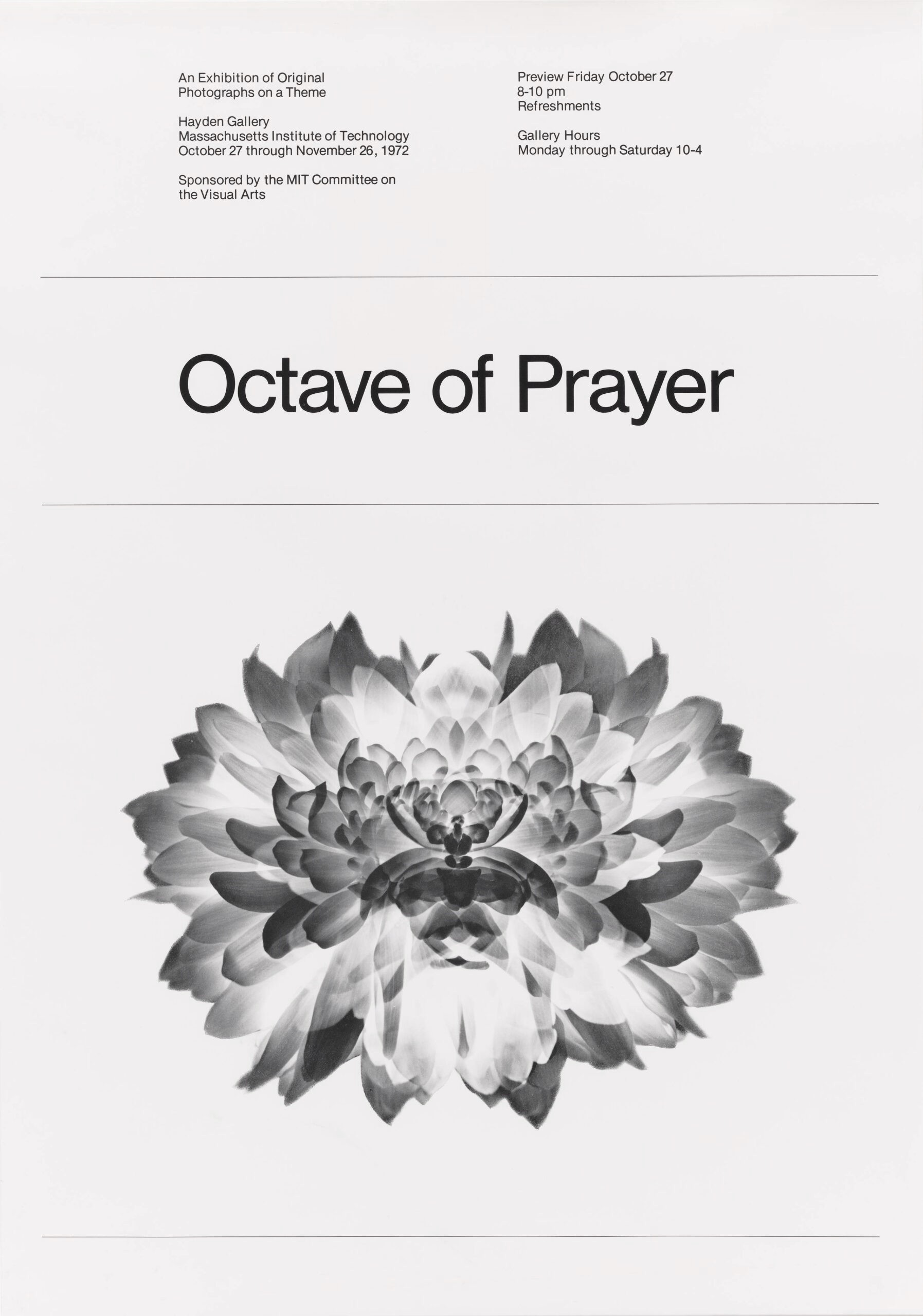 Jacqueline Casey: Octave of Prayer, Poster, 1972.