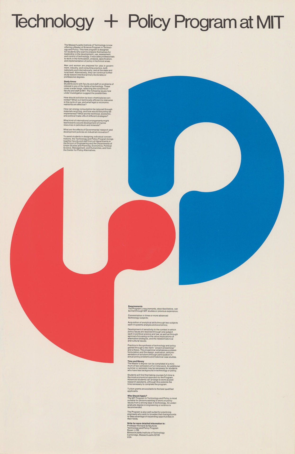 Jacqueline Casey: Technology and Policy Program, Poster, 1975.