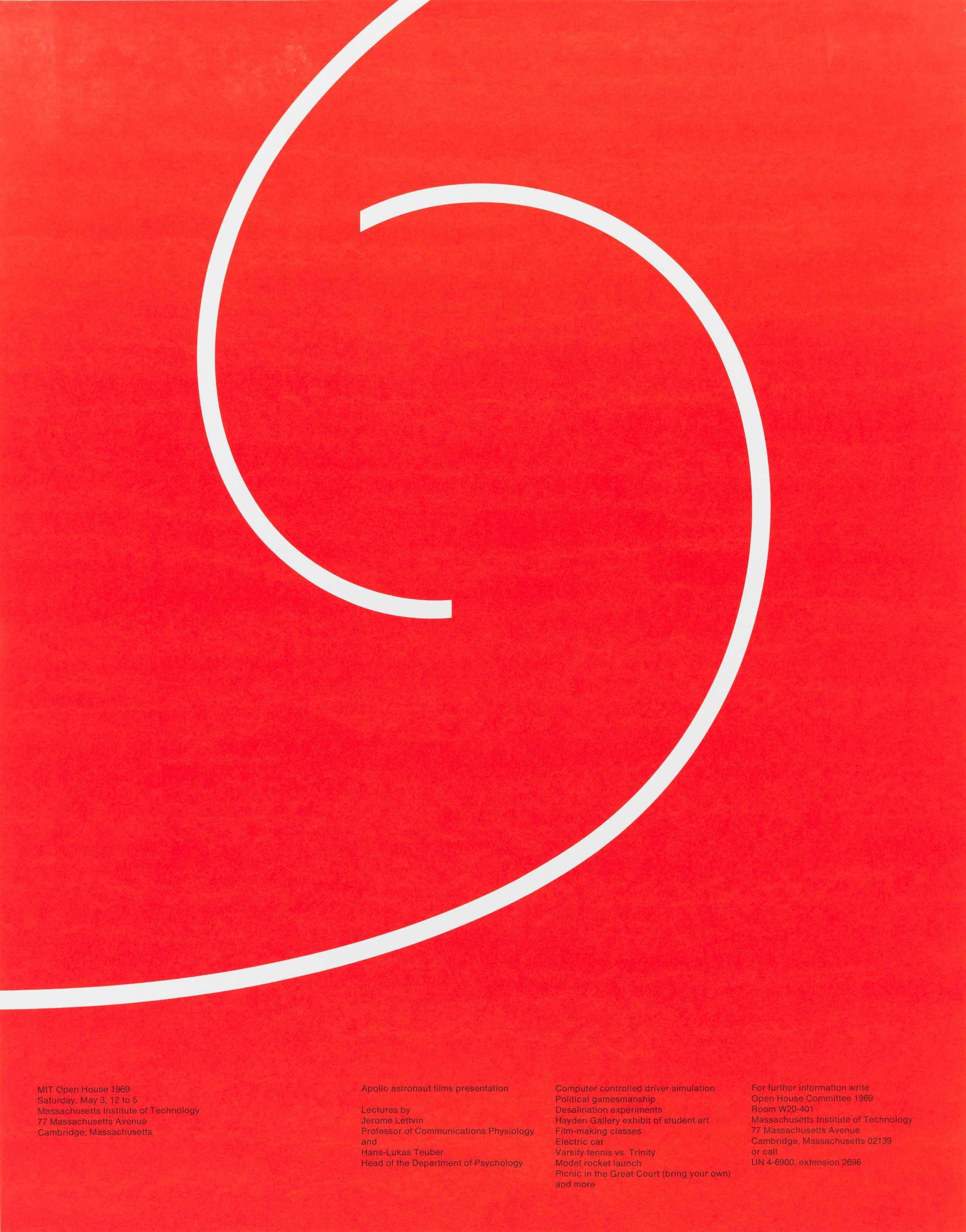 Jacqueline Casey: MIT Open House, 1969, Poster, 1969.
