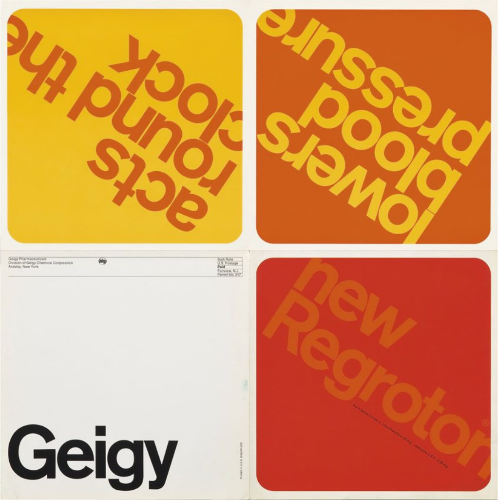 new Regroton. Designer: Rolf Willimann, 1965