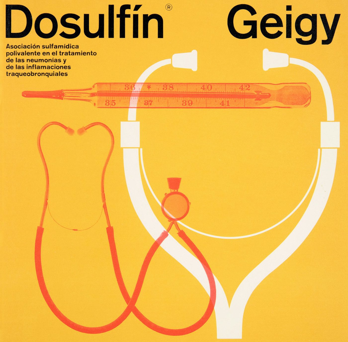 Dosulfin Geigy. Designer: Fred Troller, 1964-1965