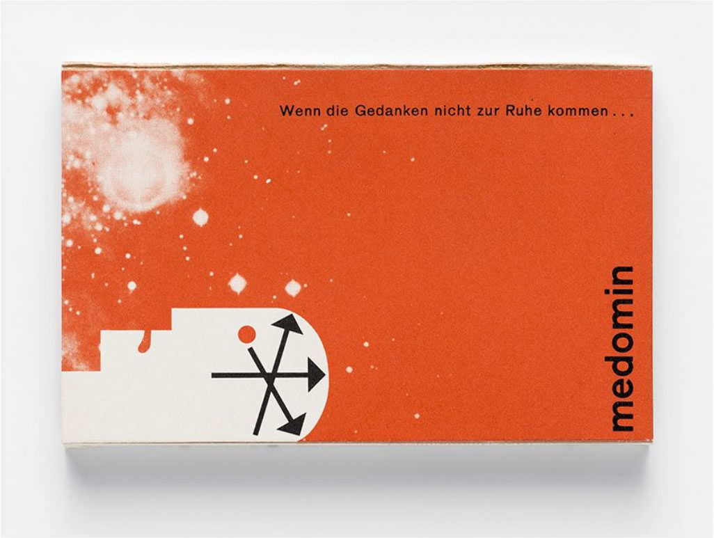 medomin. Designer: Atelier Müller-Brockmann, Zürich, CH, Nelly Rudin, 1953–1954