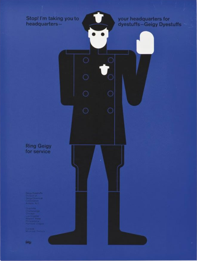 Stop! I'm taking you to headquarters. Designer: Fred Troller, 1965
