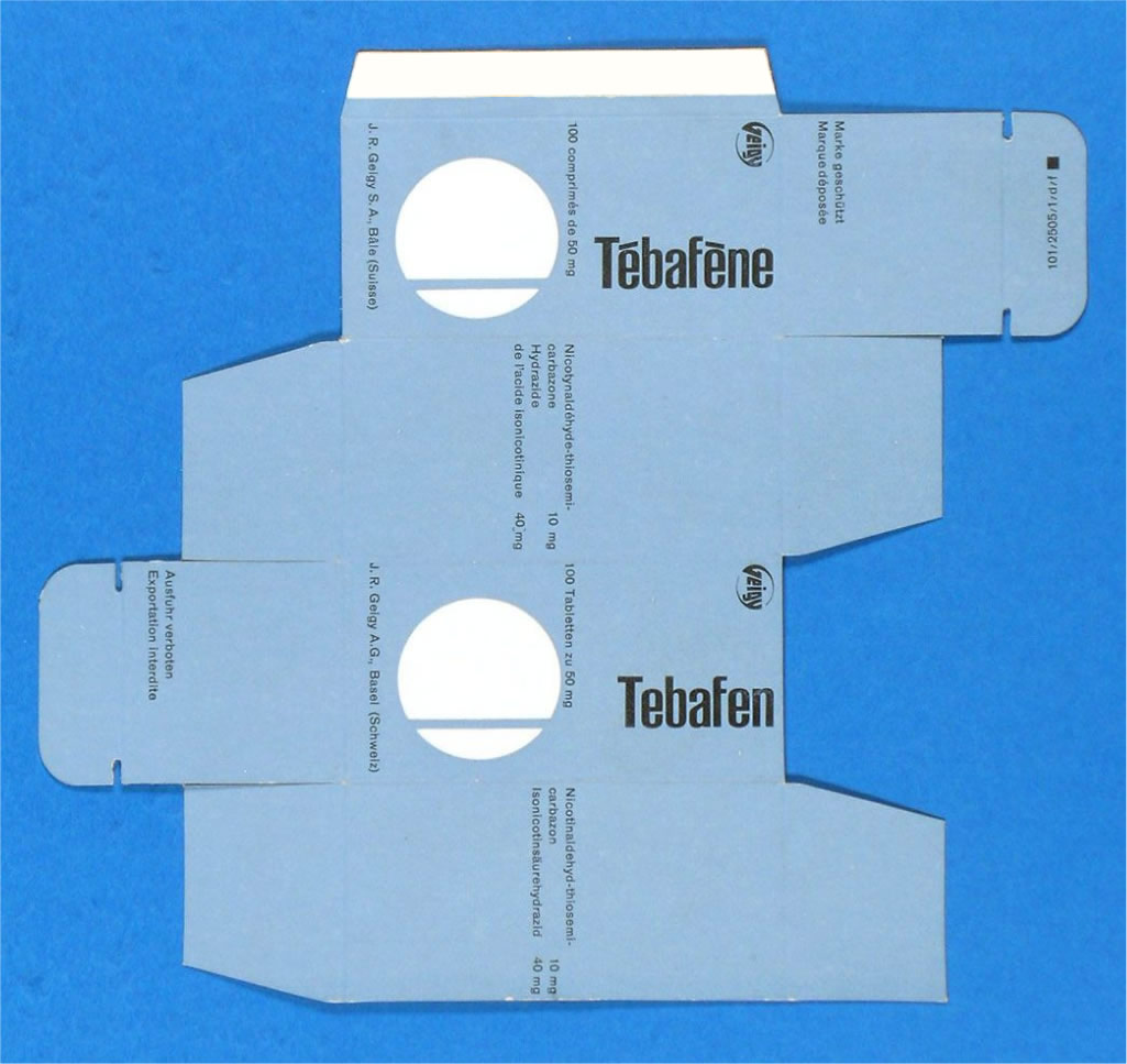 Tébafène. Designer: Elisabeth Dietschi, 1955