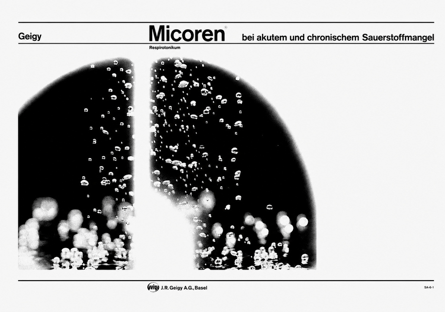 Micoren / for acute and chronic hypoxia. Designer: Therese Moll, 1958