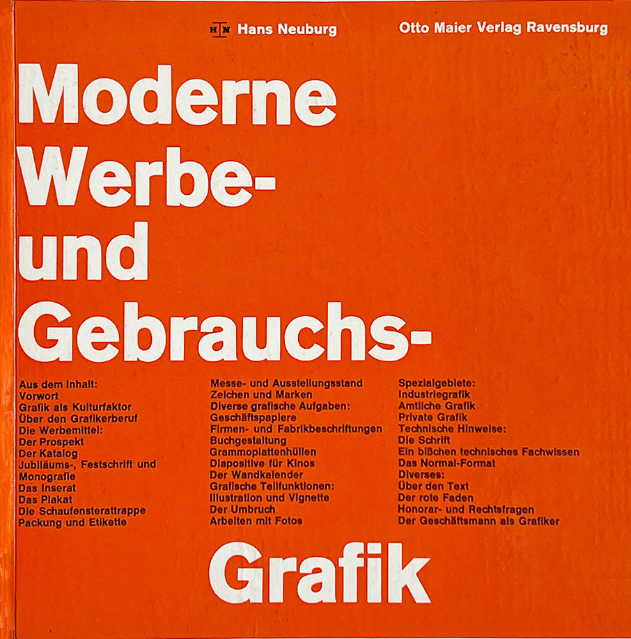 Moderne Werbe und Gebrauchs Grafik / Hans Neuburg