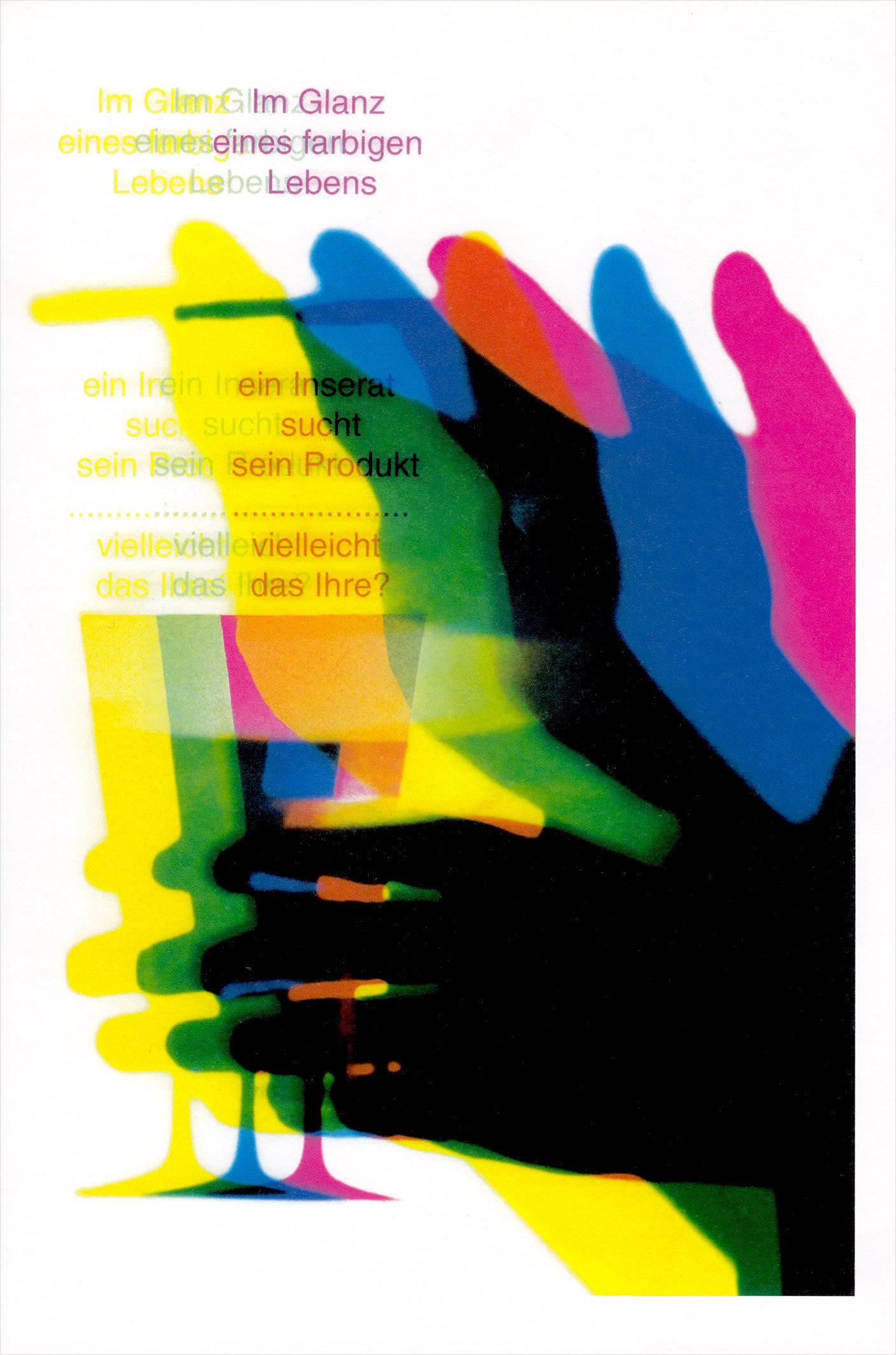 National-Zeitung. Advert. / Design: Karl Gerstner
