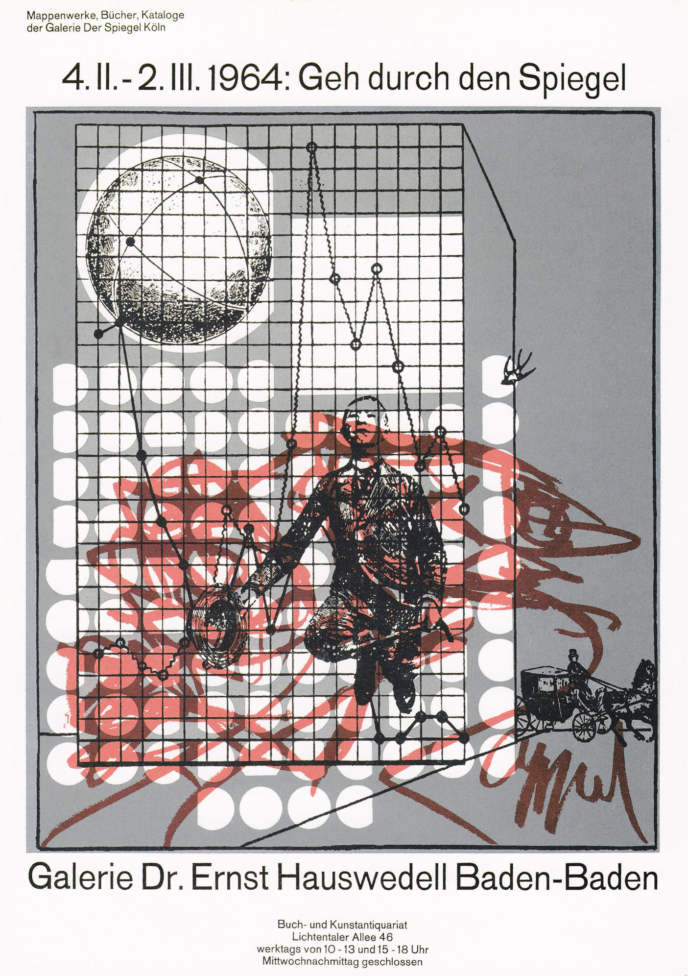 Galerie Hauswedell. Poster. / Design: Karl Gerstner