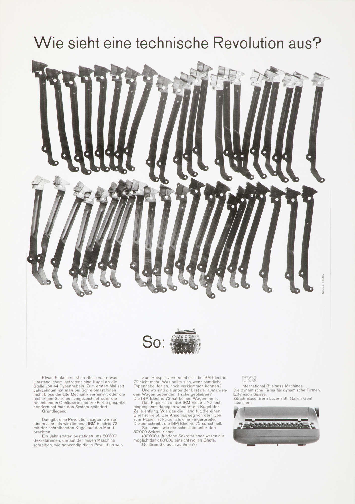 IBM Switzerland. Advert. / Design: Karl Gerstner