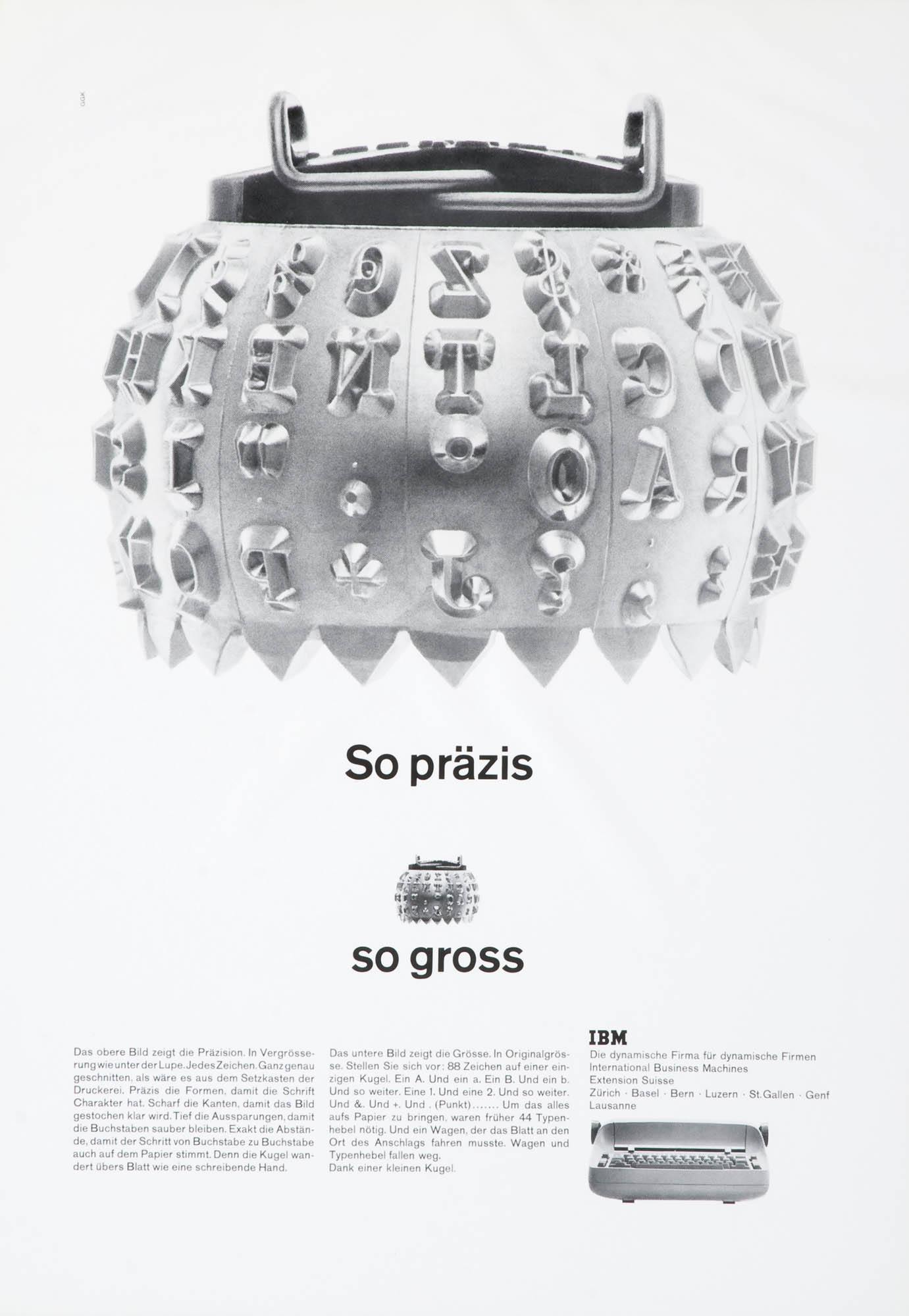 IBM Switzerland. Advert. / Design: Karl Gerstner
