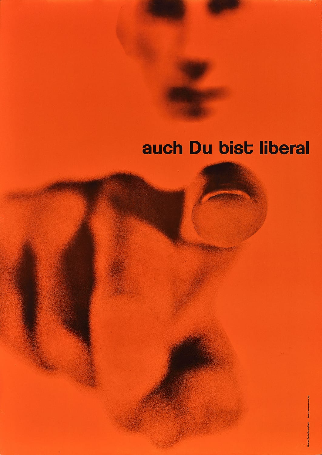 The Liberal Party Basel. Poster. / Design: Karl Gerstner