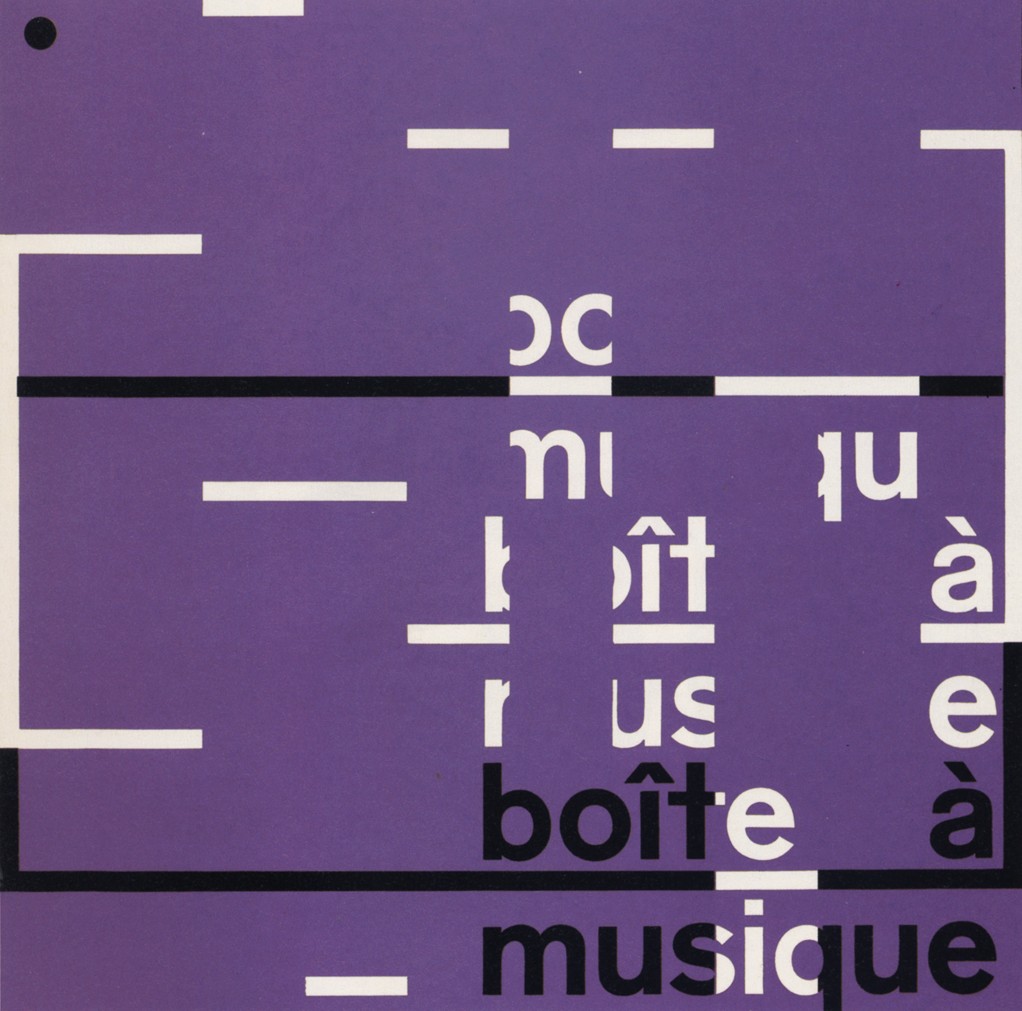 Boîte à Musique. Carrier bag. / Design: Karl Gerstner