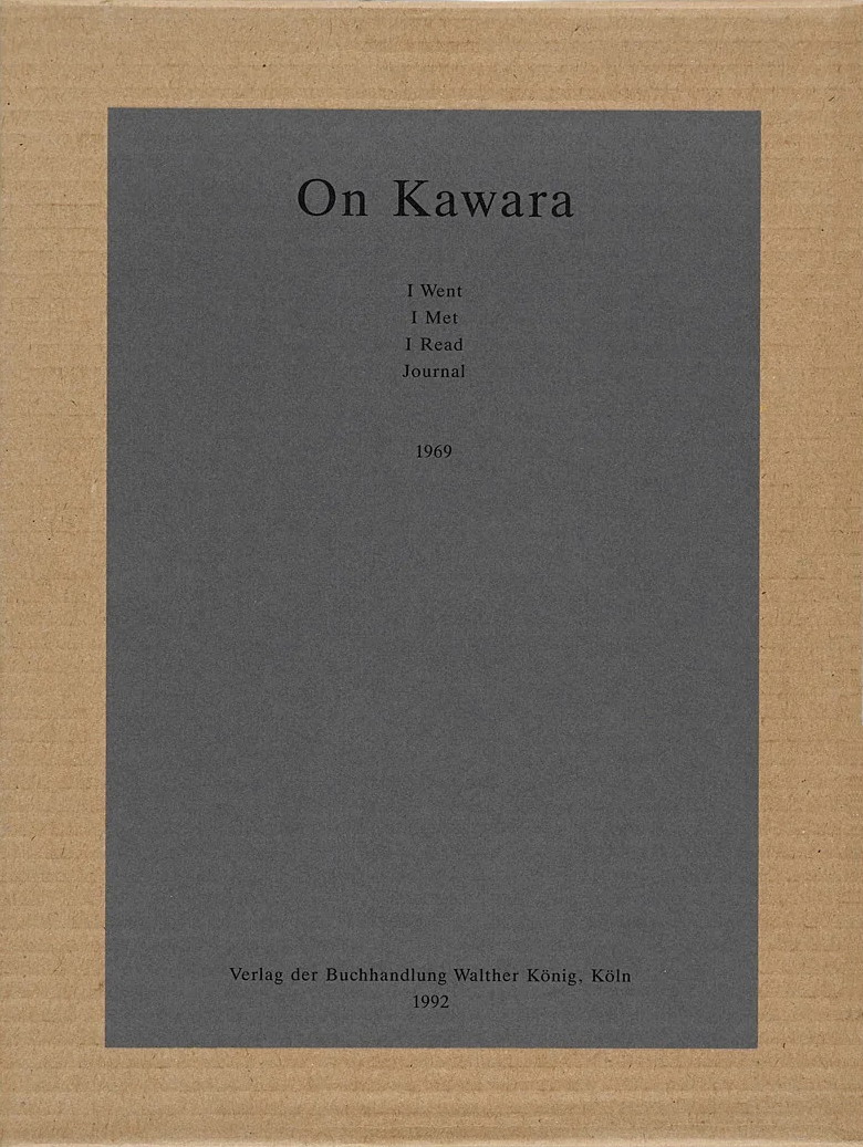 On Kawara: I Went, I Met, I Read, Journal: 1969