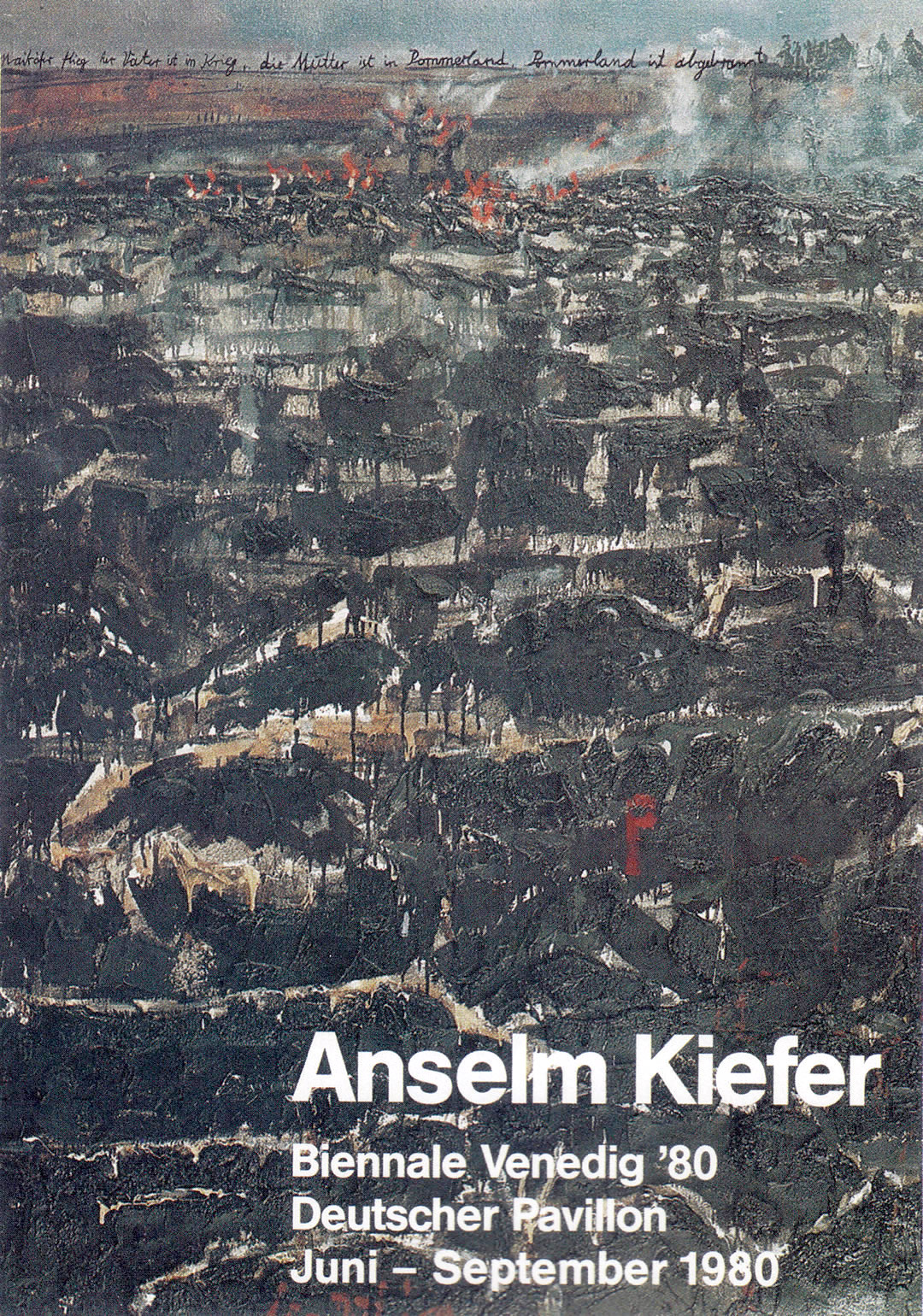 Verbrennen, Verholzen, Versenken, Versanden, XXXIX. Biennale di Venezia German Pavilion. 1980
