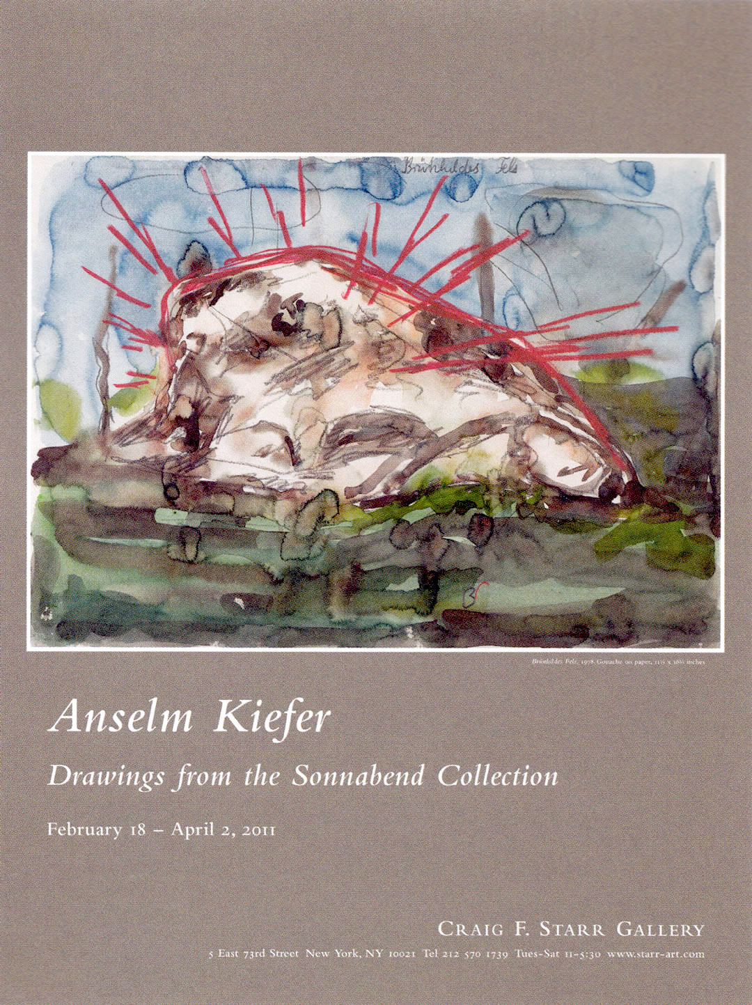 Drawings from the Sonnabend Collection. Craig F. Starr Gallery, New York. 2011