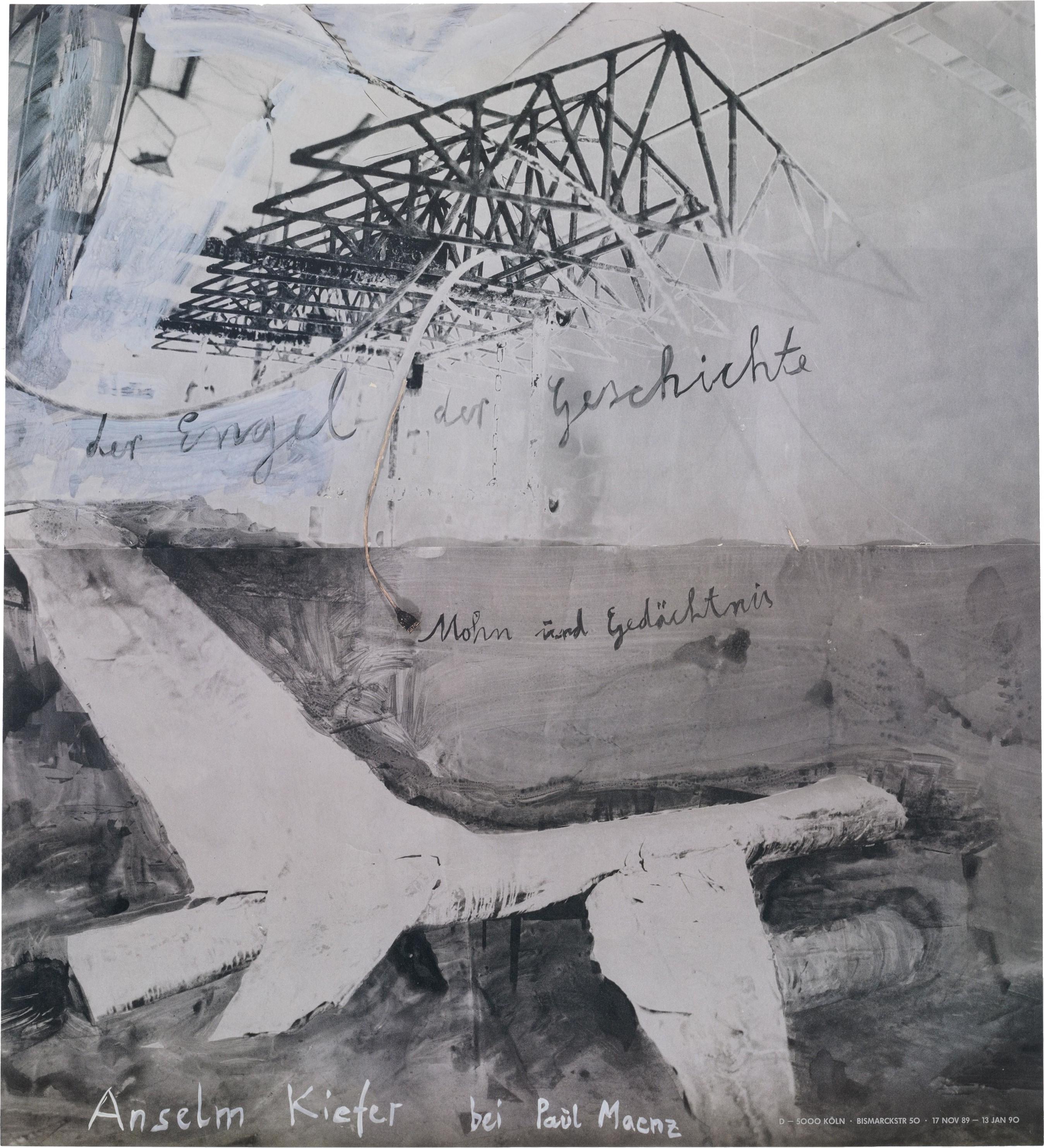 der Engel der Geschite Mohn und Gedächtnis. Galerie Paul Maenz, Köln. 1989