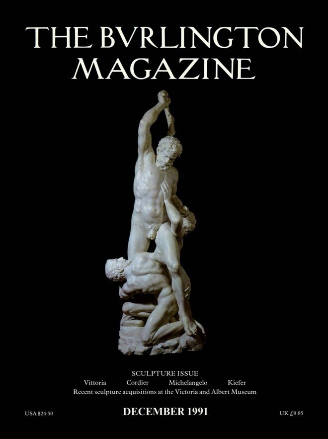 The Burlington Magazine, Vol. 133, No. 1065.