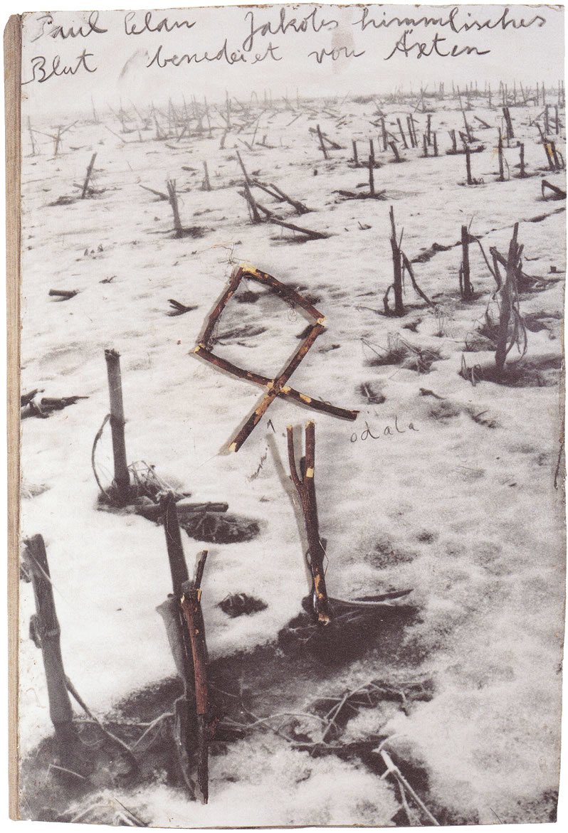 Anselm Kiefer. Paul Celan - Jakobs himmlisches Blut benedeiet von Äxten (Paul Celan - Jacob's heavenly blood blessed by axes), 2005.