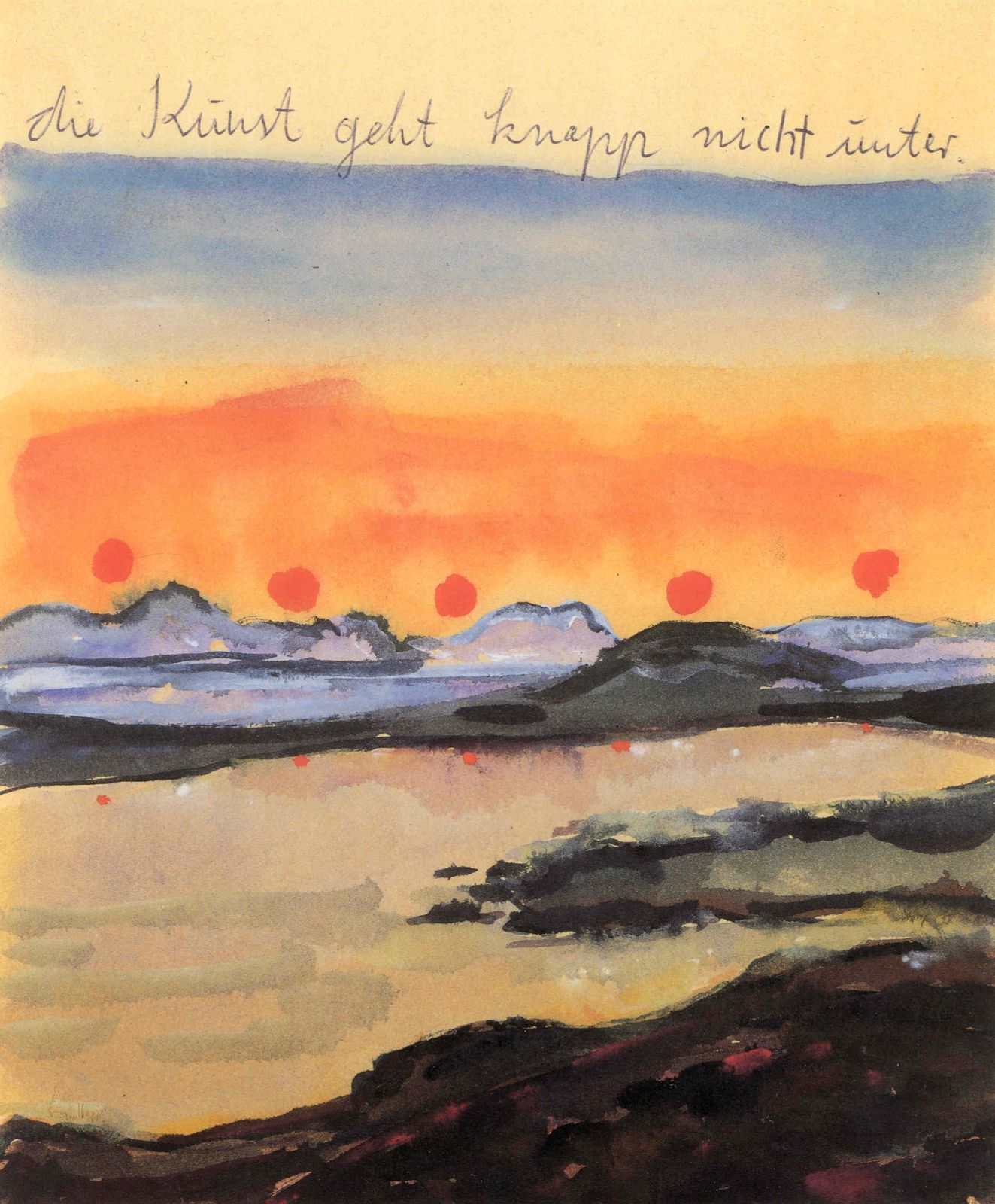 Anselm Kiefer. Nordkap (North Cape), 1975.