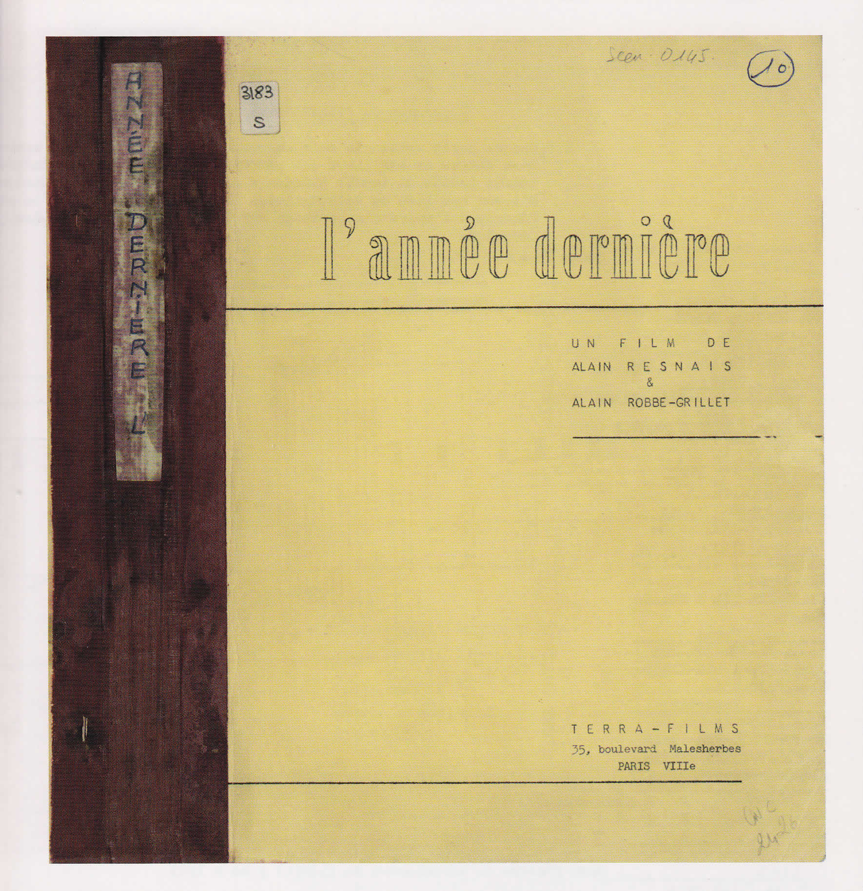 Last Year at Marienbad Script.