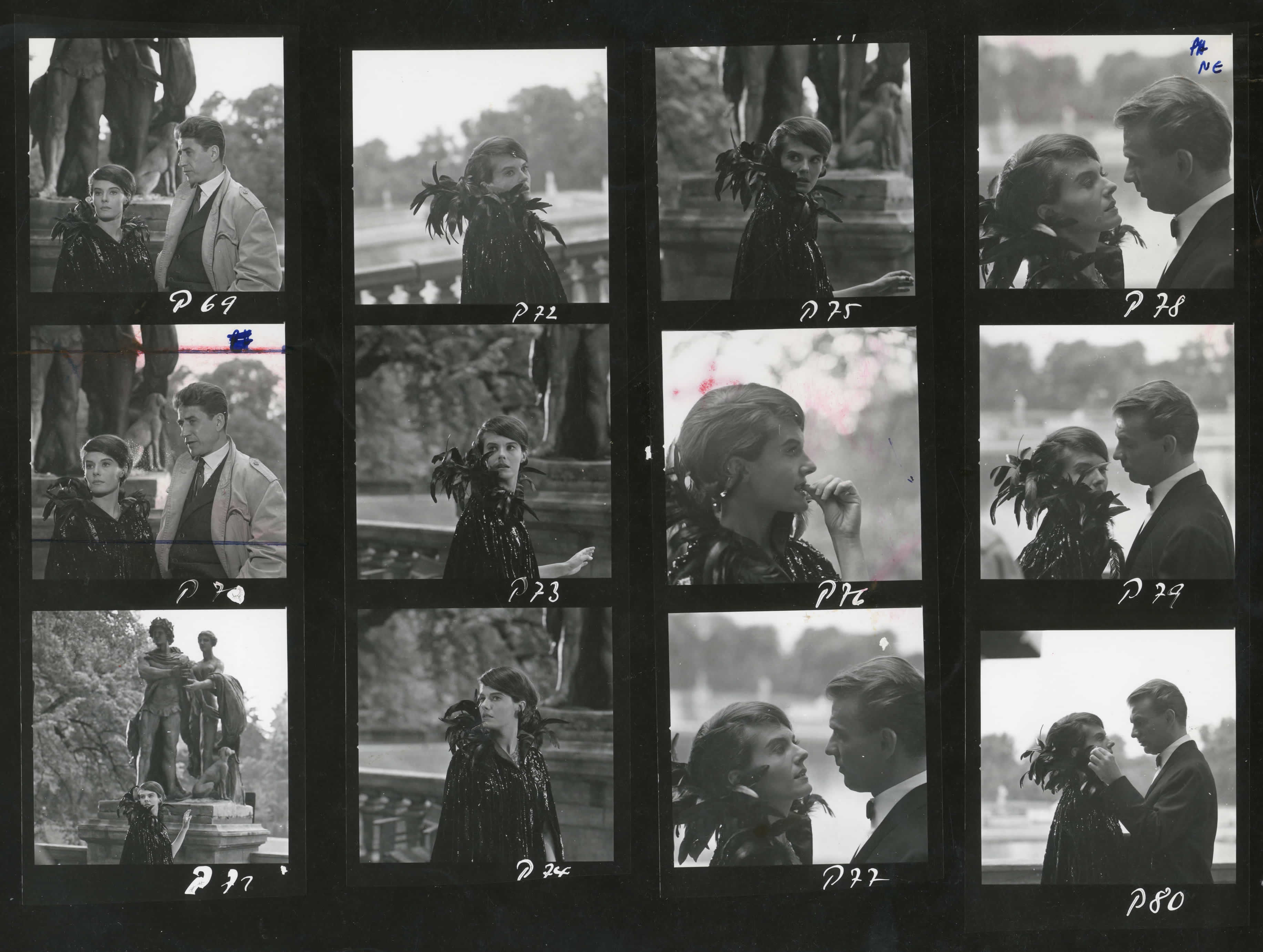 Last Year at Marienbad (1961), contact sheet.