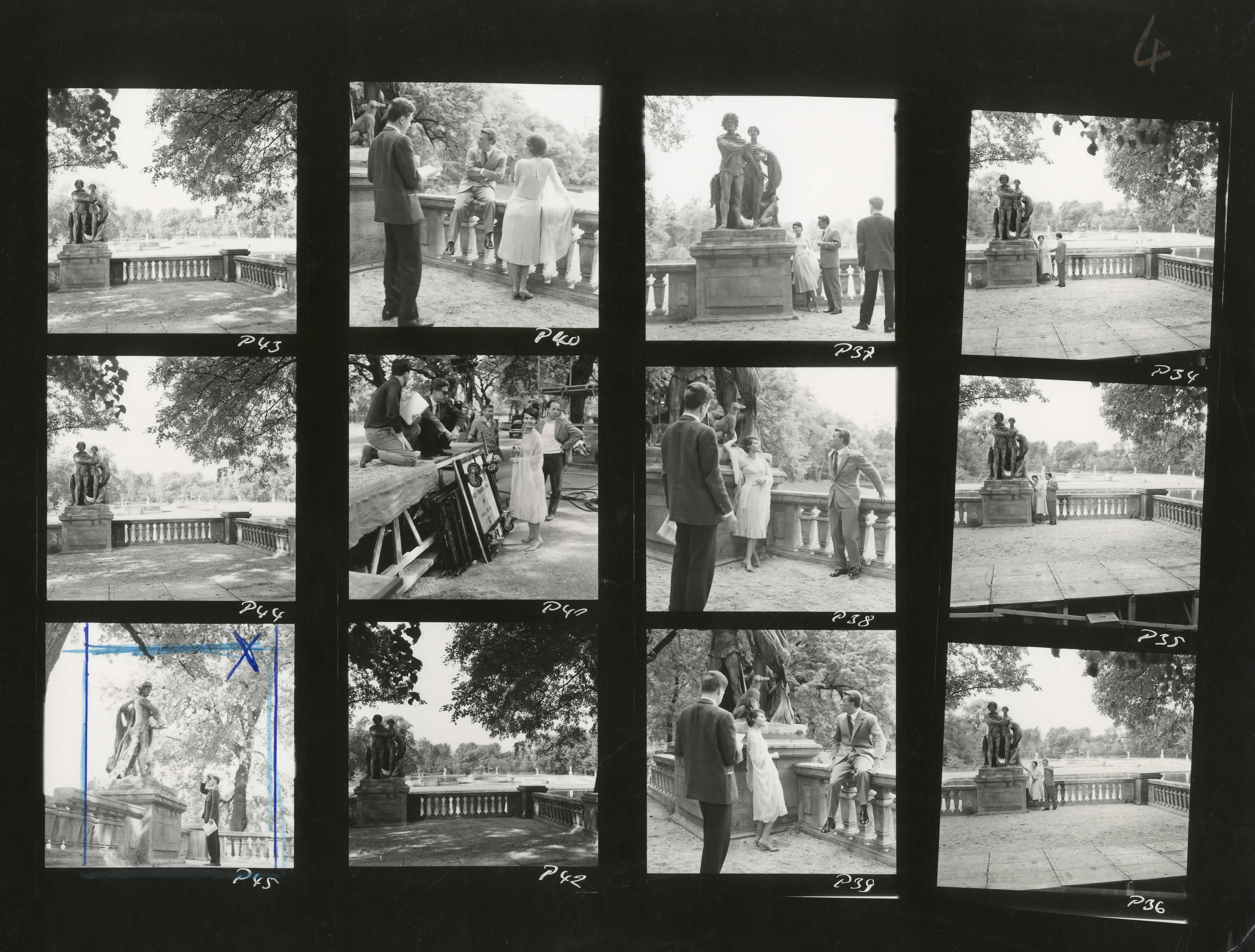 Last Year at Marienbad (1961), contact sheet.