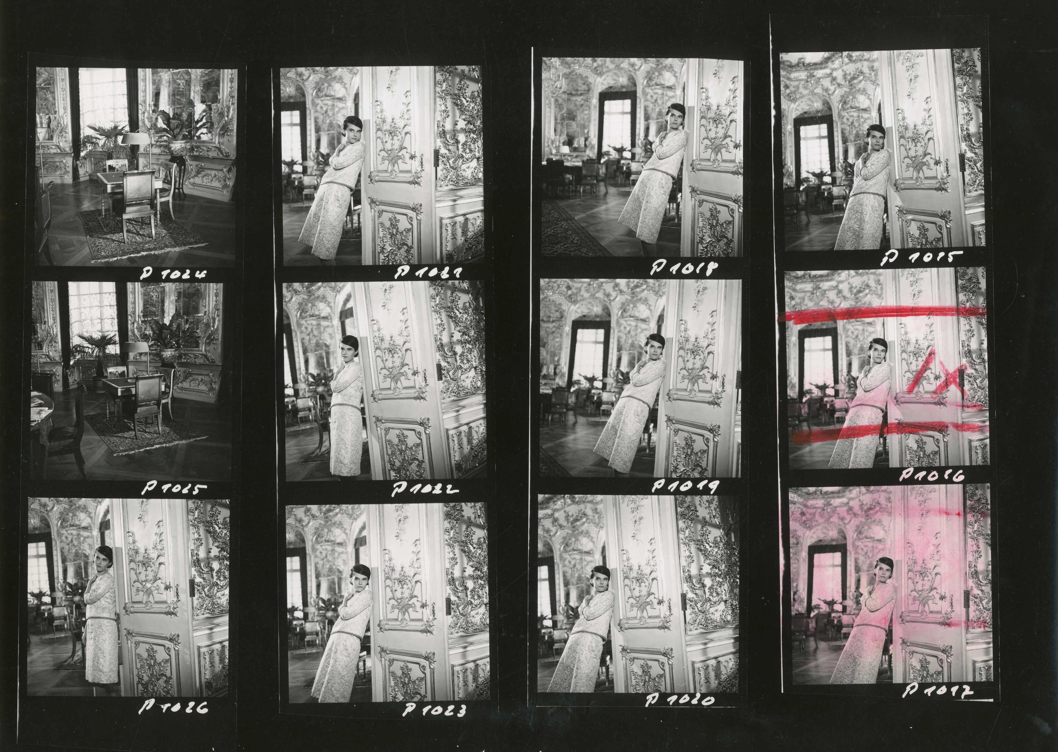 Last Year at Marienbad (1961), contact sheet.