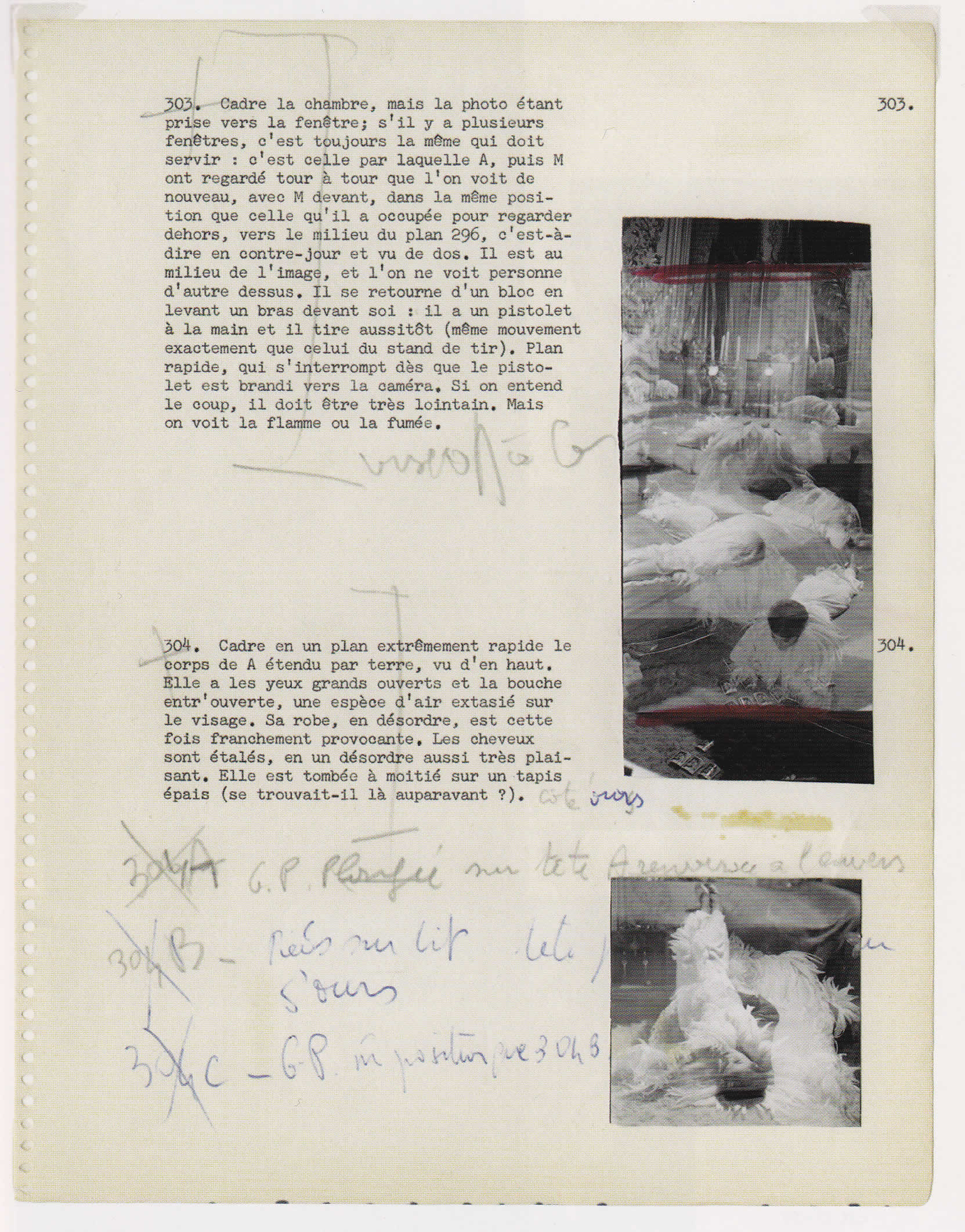 Last Year at Marienbad Scenes 303-304.