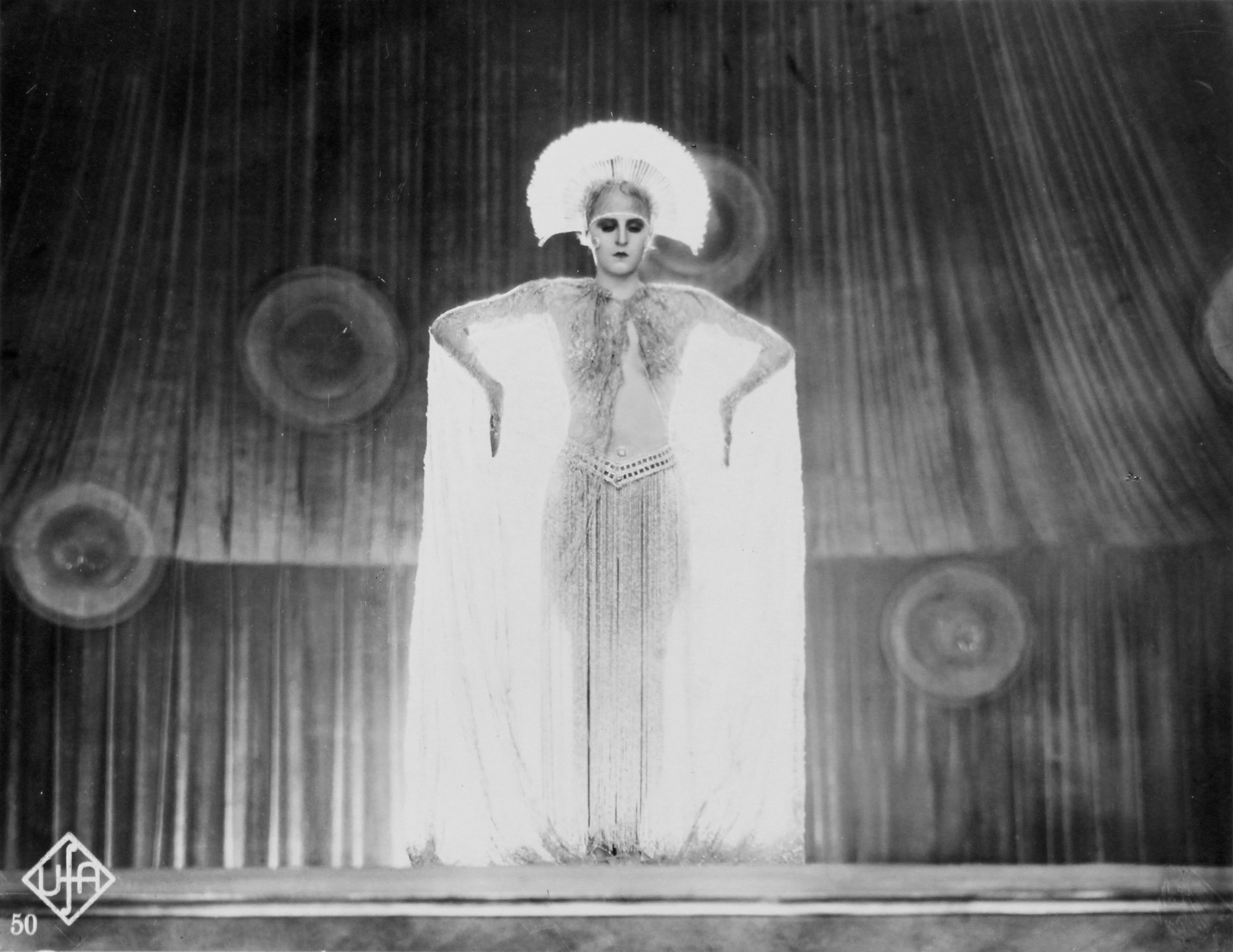 Metropolis (1927), Brigette Helm, production still.  
