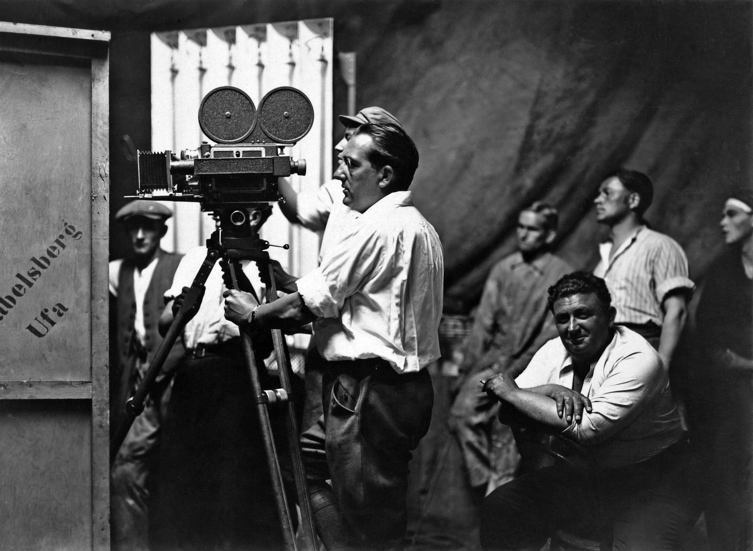 Metropolis (1927), Fritz Lang, Karl Freund, production still. 