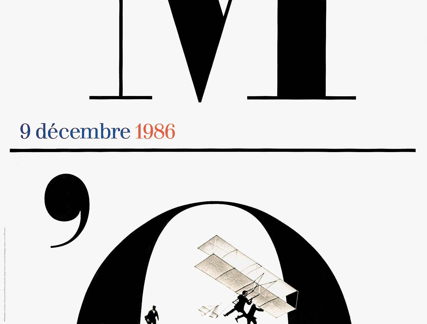 Bruno Monguzzi, Musée d’Orsay, Poster, 300 x 400 cm, 1986.